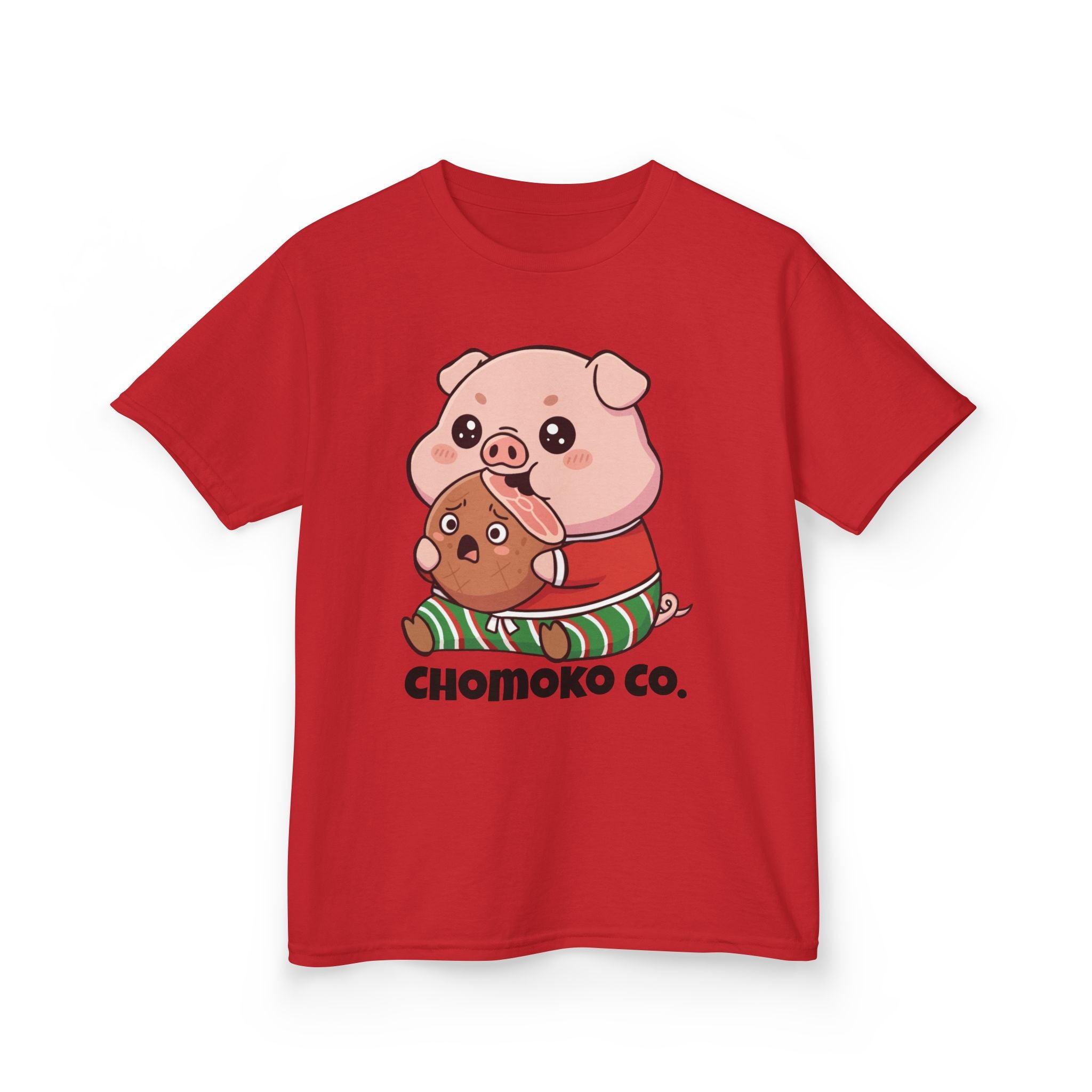 Okui in Christmas pajamas Kids Heavy Cotton™ Tee