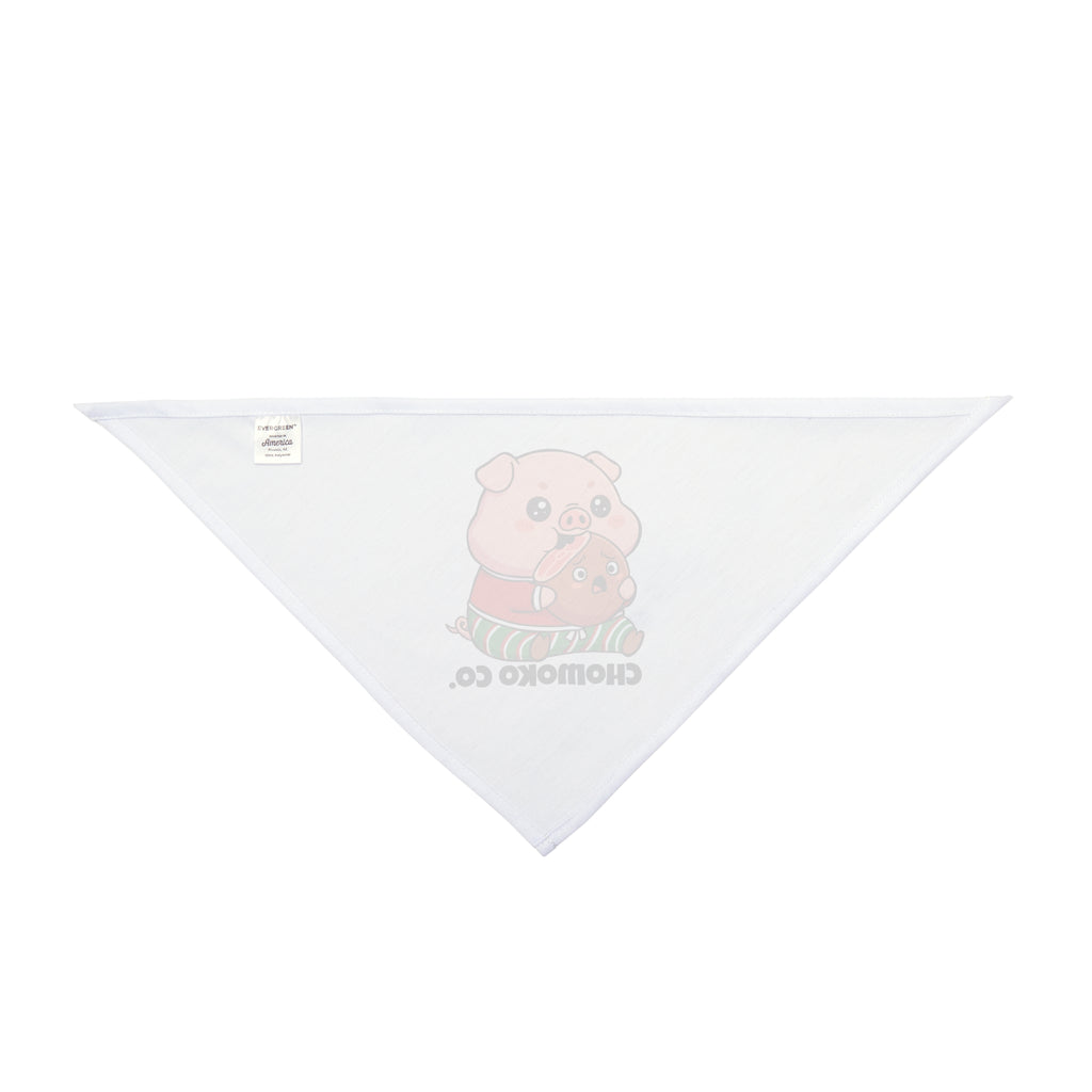 Okui in Christmas pajamas Pet Bandana