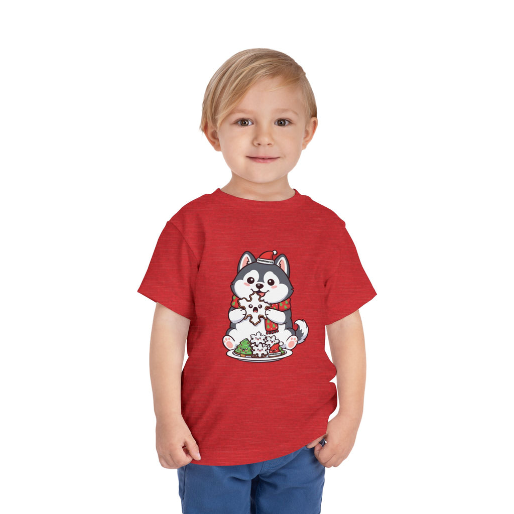 Koda eating Sugar cookies Toddler Short Sleeve Tee