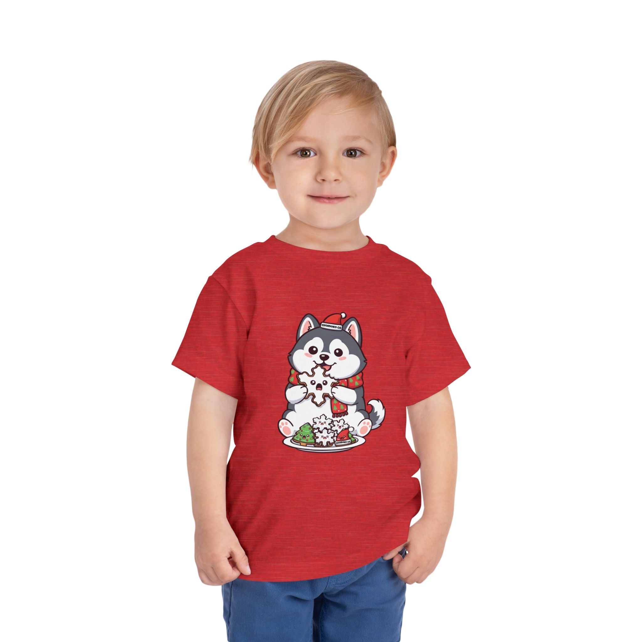 Koda eating Sugar cookies Toddler Short Sleeve Tee