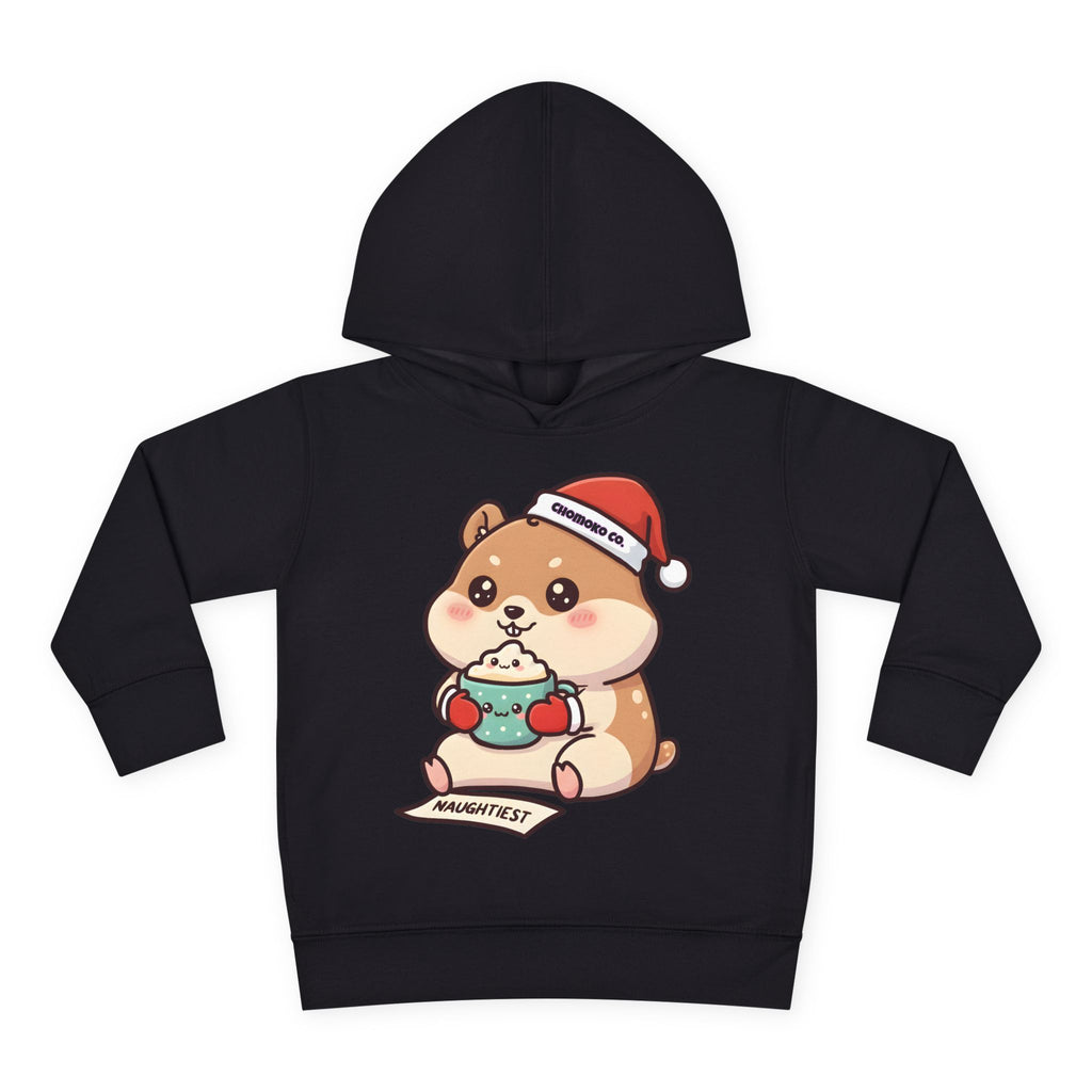 Atsu drinking Eggnog Toddler Pullover Fleece Hoodie