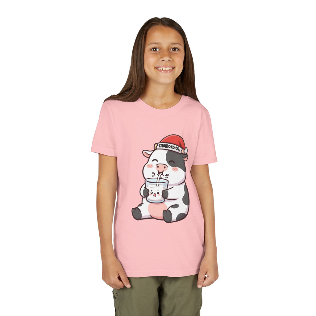 Kolby with Santa hat Youth Short Sleeve Tee