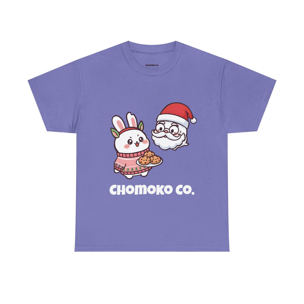Chomoko and Oji Cookie Sharing Tee | Christmas Cute Holiday Shirt