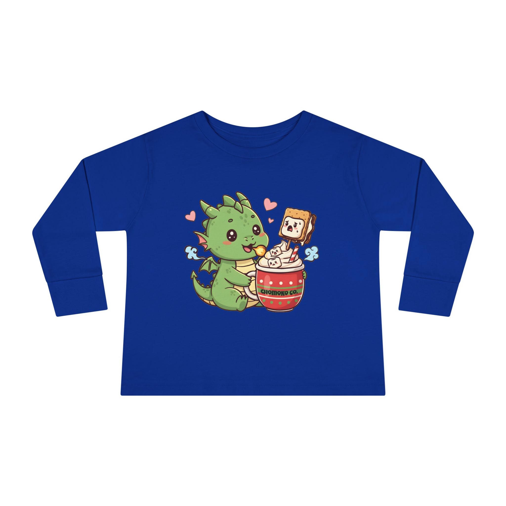Rinzu drinking Hot chocolate Toddler Long Sleeve Tee