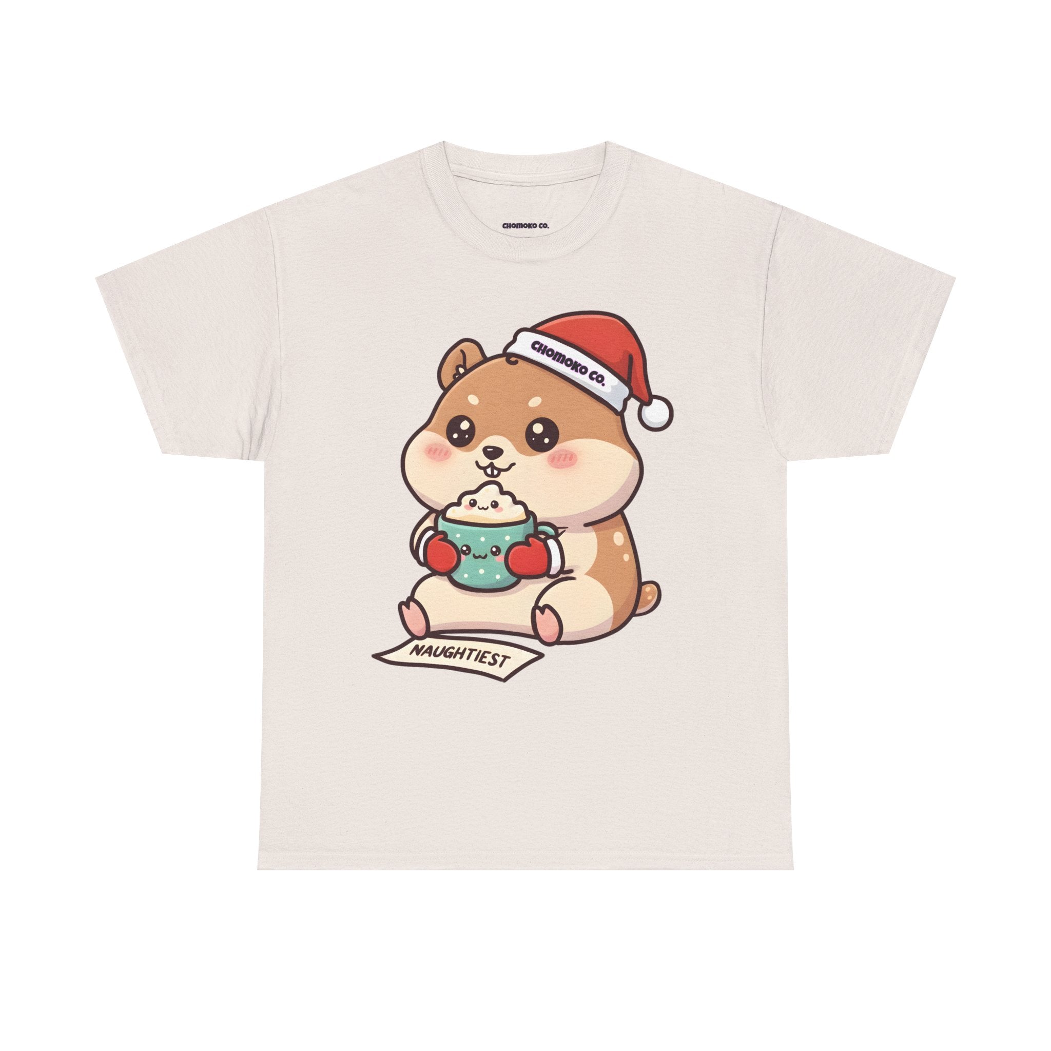 Atsu drinking Eggnog Sharing Tee | Christmas Cute Holiday Shirt