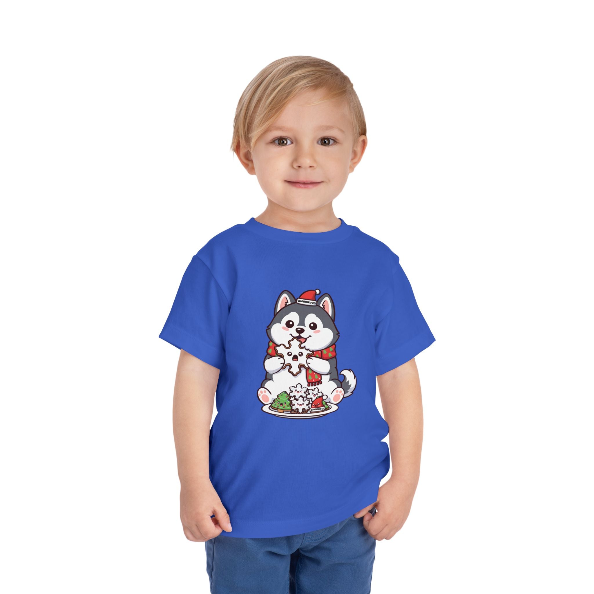 Koda eating Sugar cookies Toddler Short Sleeve Tee