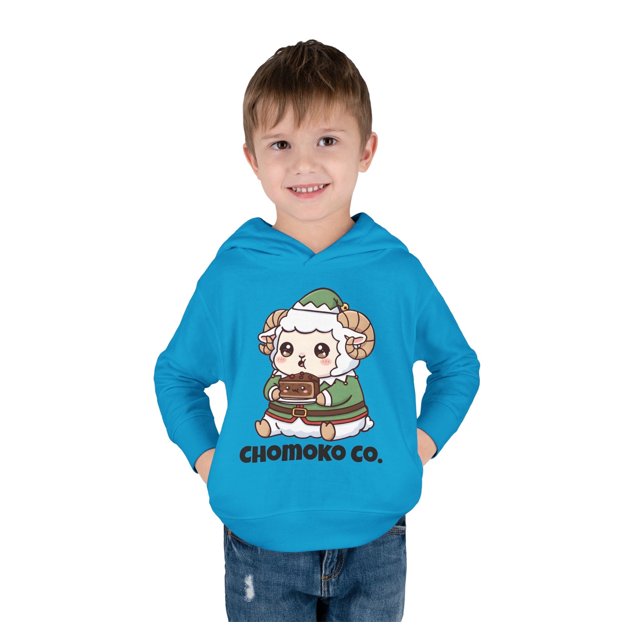 Bashi in an elf costume Toddler Pullover Fleece Hoodie