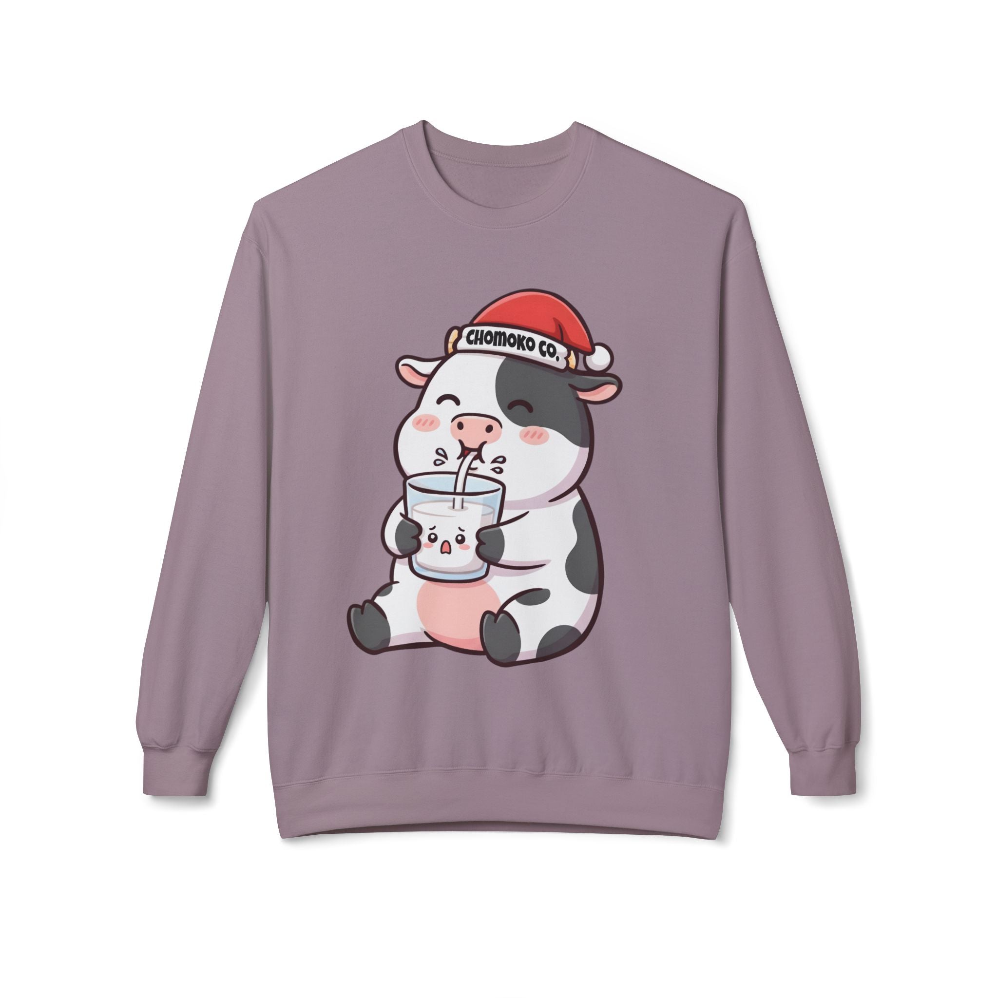 Kolby with Santa hat Unisex Midweight Softstyle Fleece Crewneck Sweatshirt