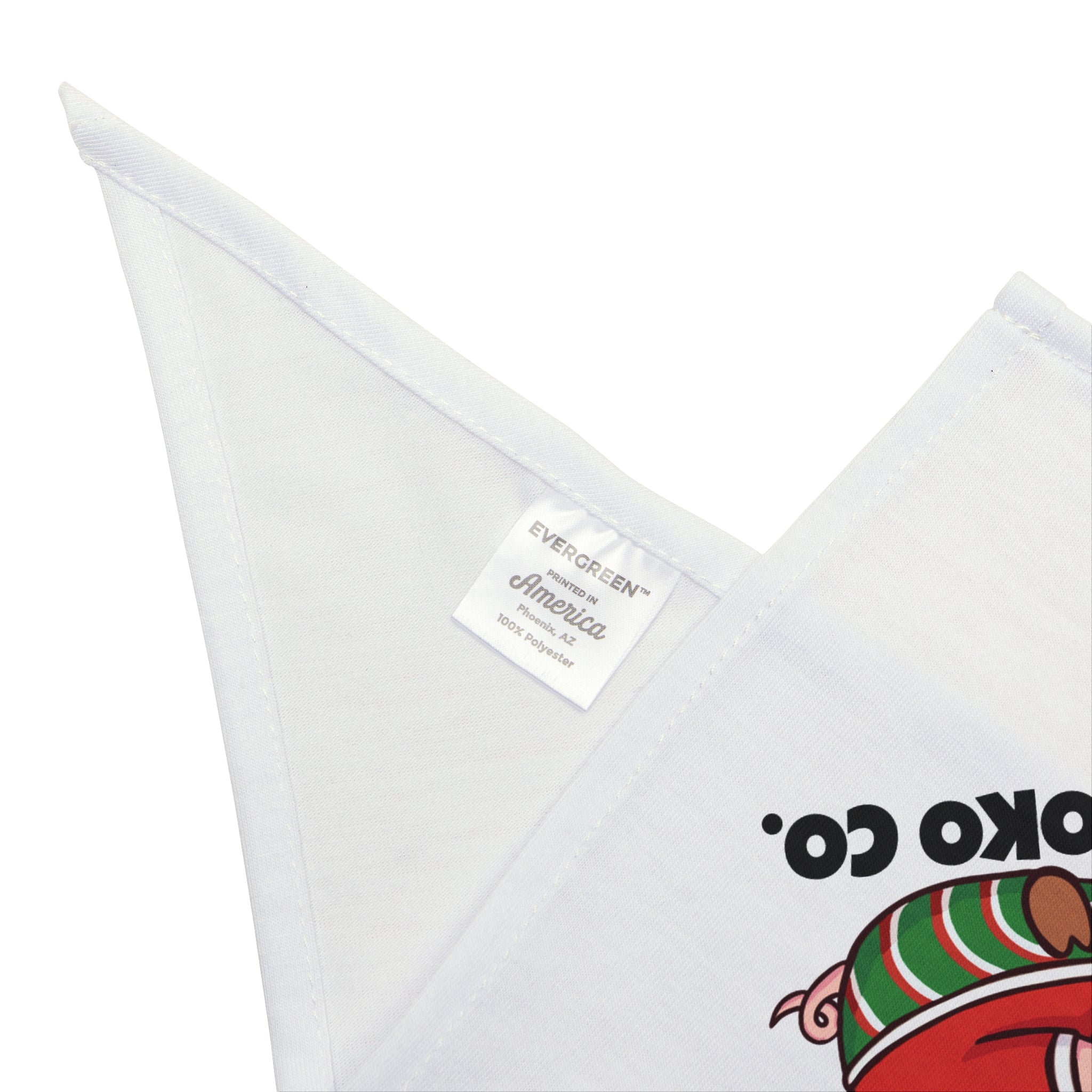 Okui in Christmas pajamas Pet Bandana