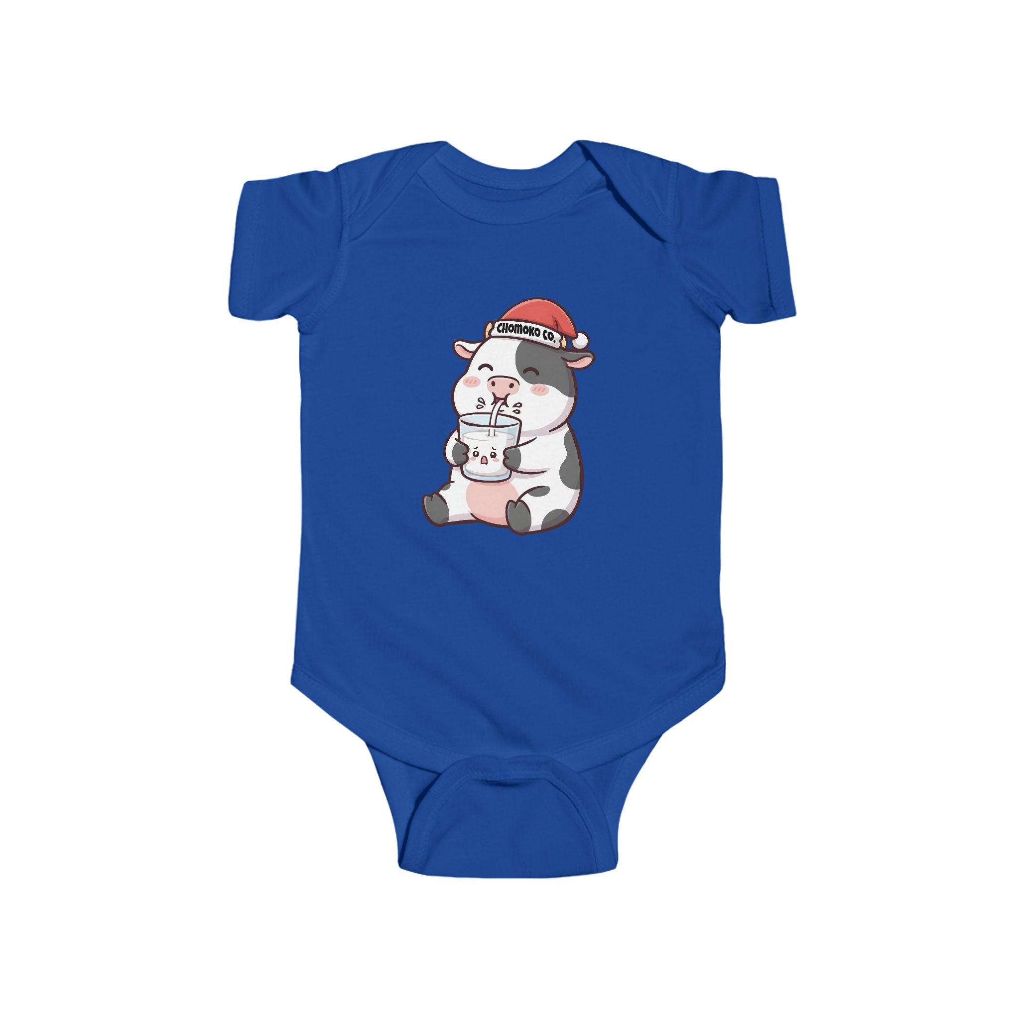 Kolby with Santa hat Infant Fine Jersey Bodysuit