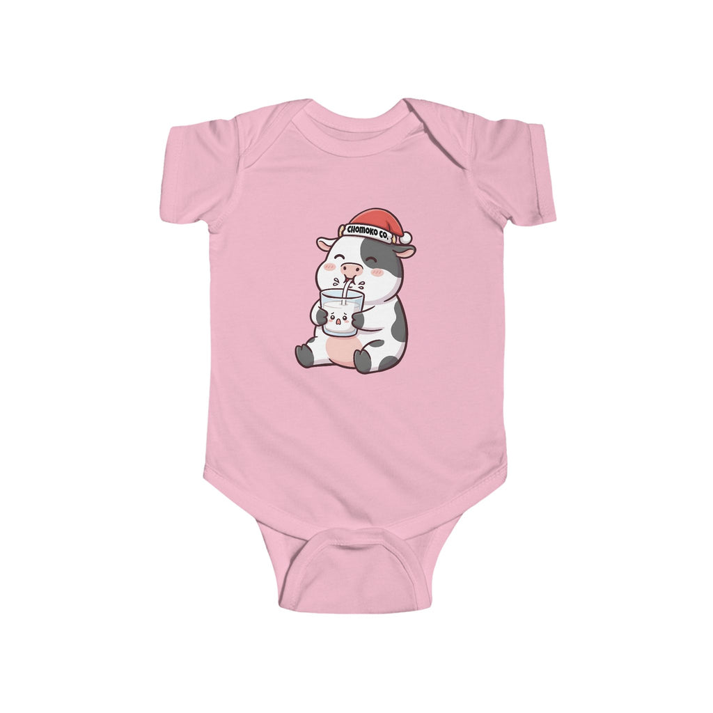 Kolby with Santa hat Infant Fine Jersey Bodysuit