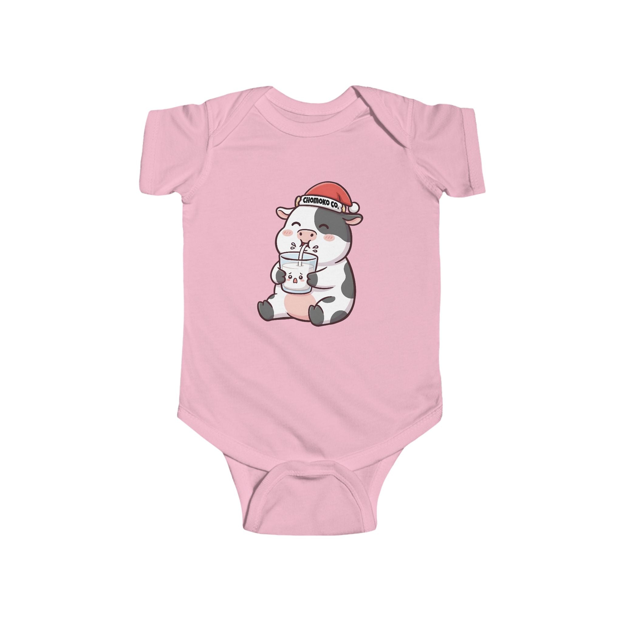 Kolby with Santa hat Infant Fine Jersey Bodysuit