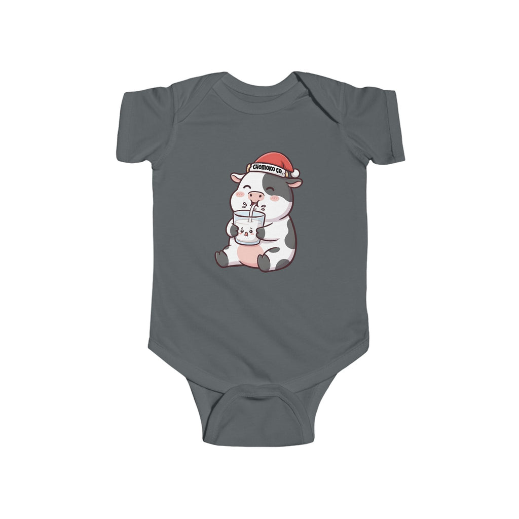 Kolby with Santa hat Infant Fine Jersey Bodysuit