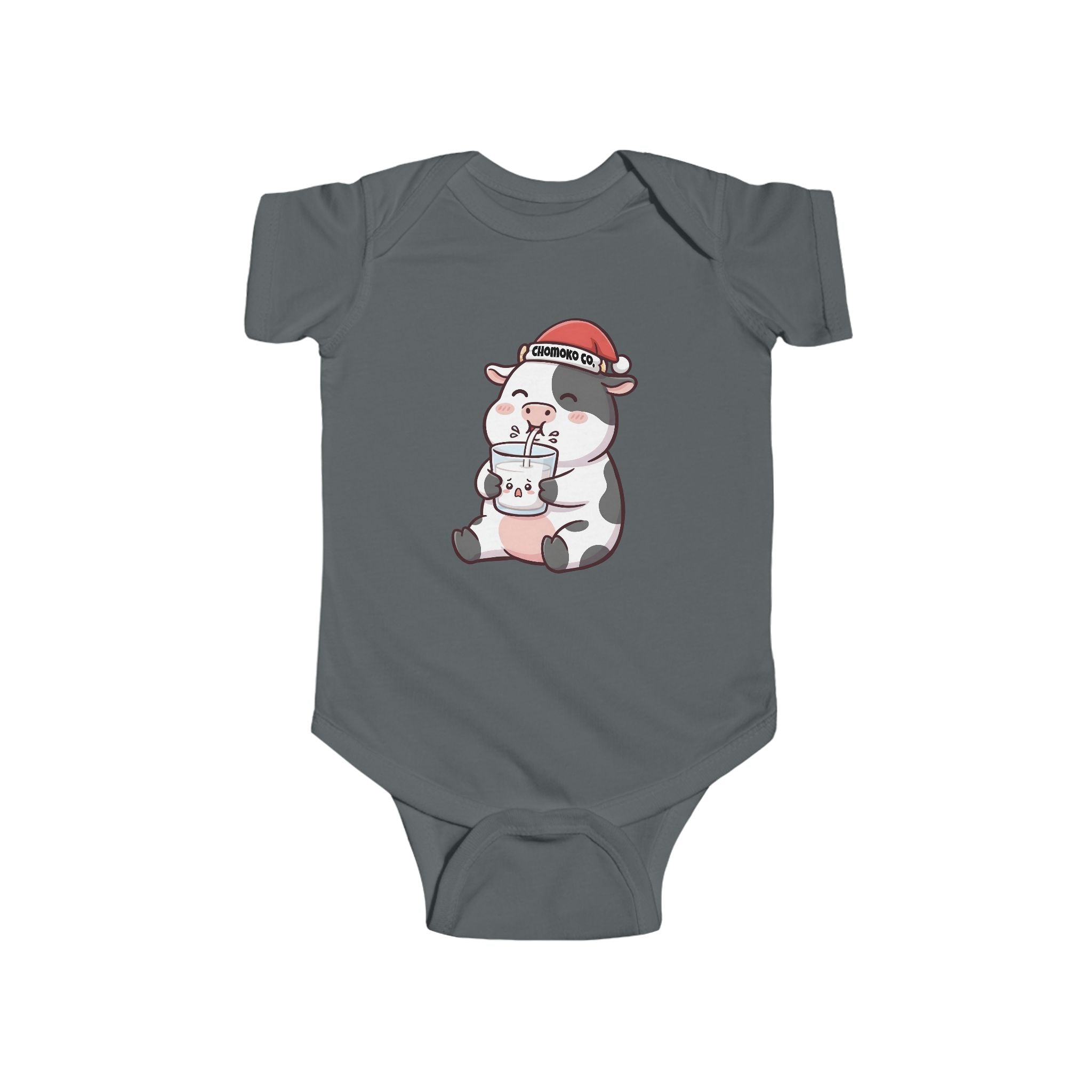 Kolby with Santa hat Infant Fine Jersey Bodysuit