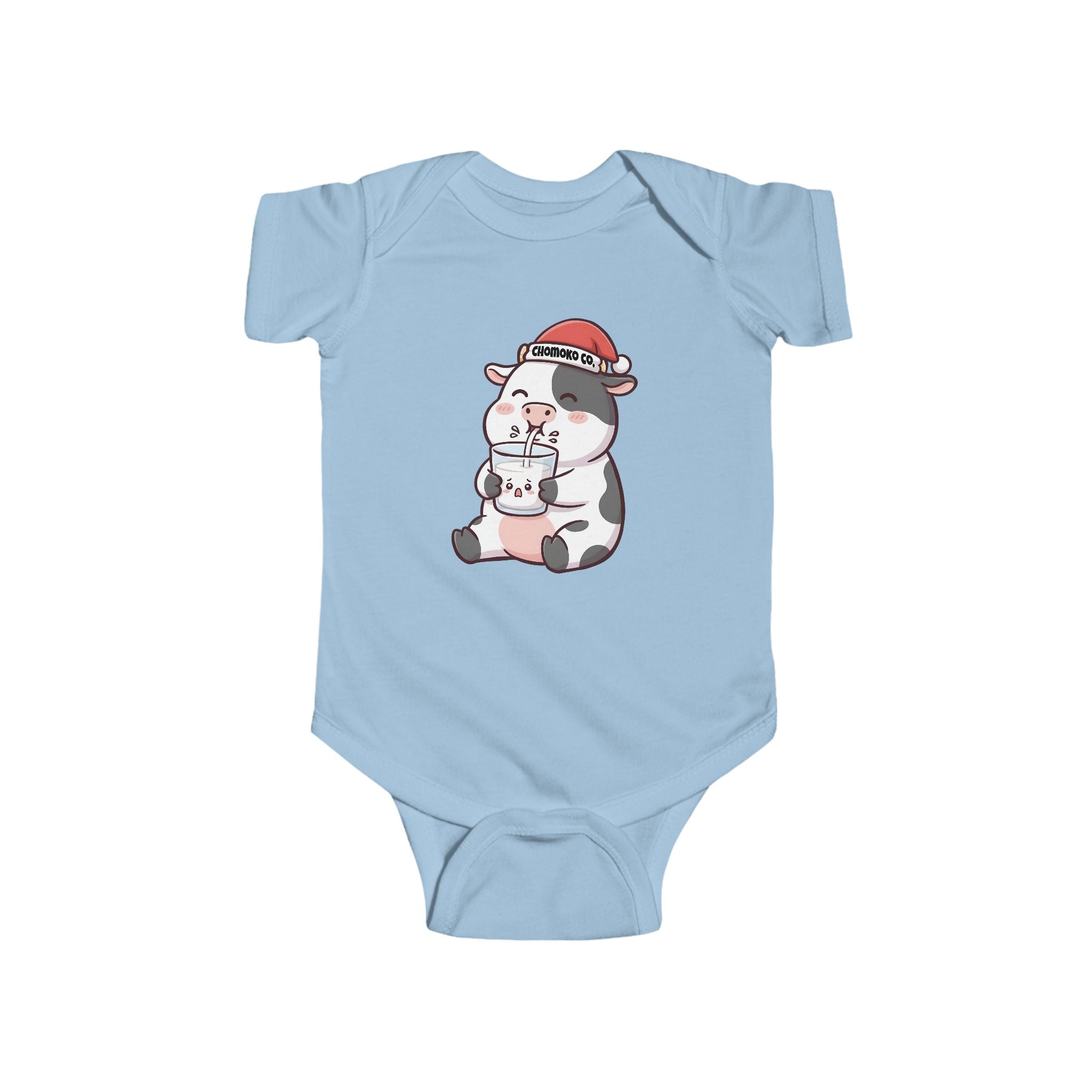 Kolby with Santa hat Infant Fine Jersey Bodysuit