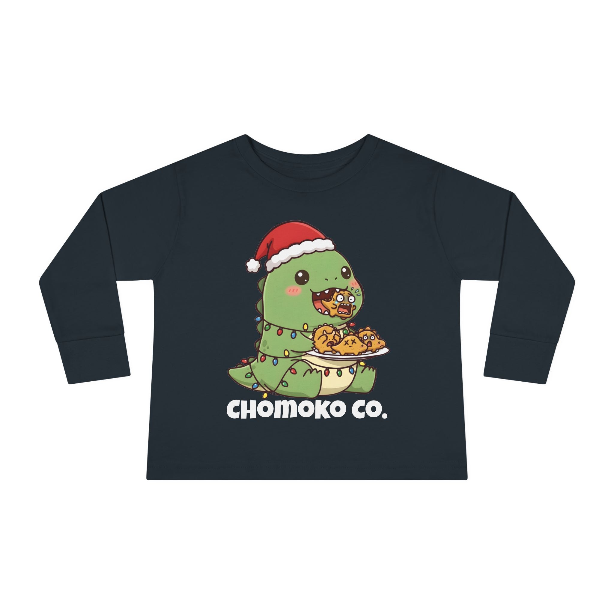 Tatsu with Christmas lights Toddler Long Sleeve Tee