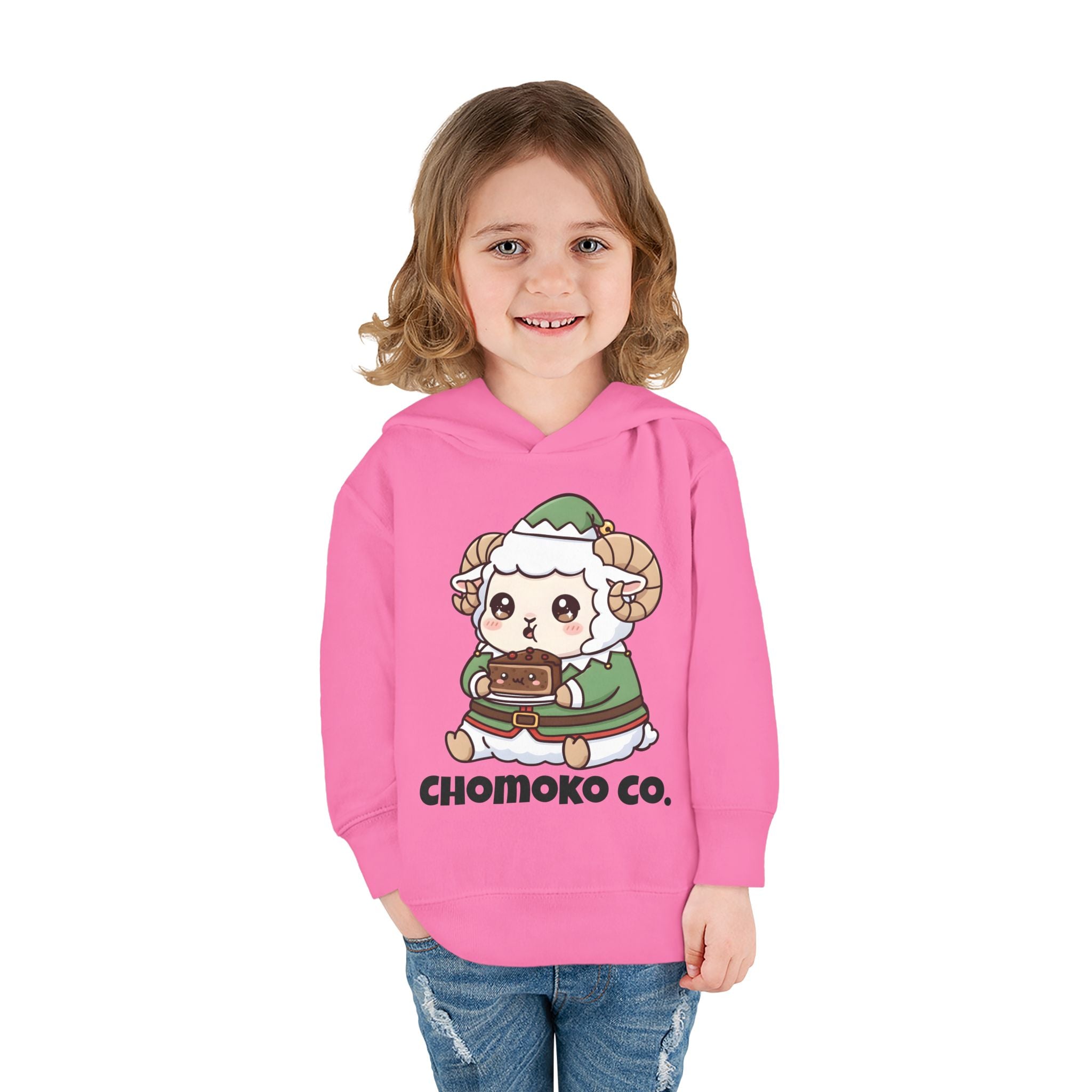 Bashi in an elf costume Toddler Pullover Fleece Hoodie