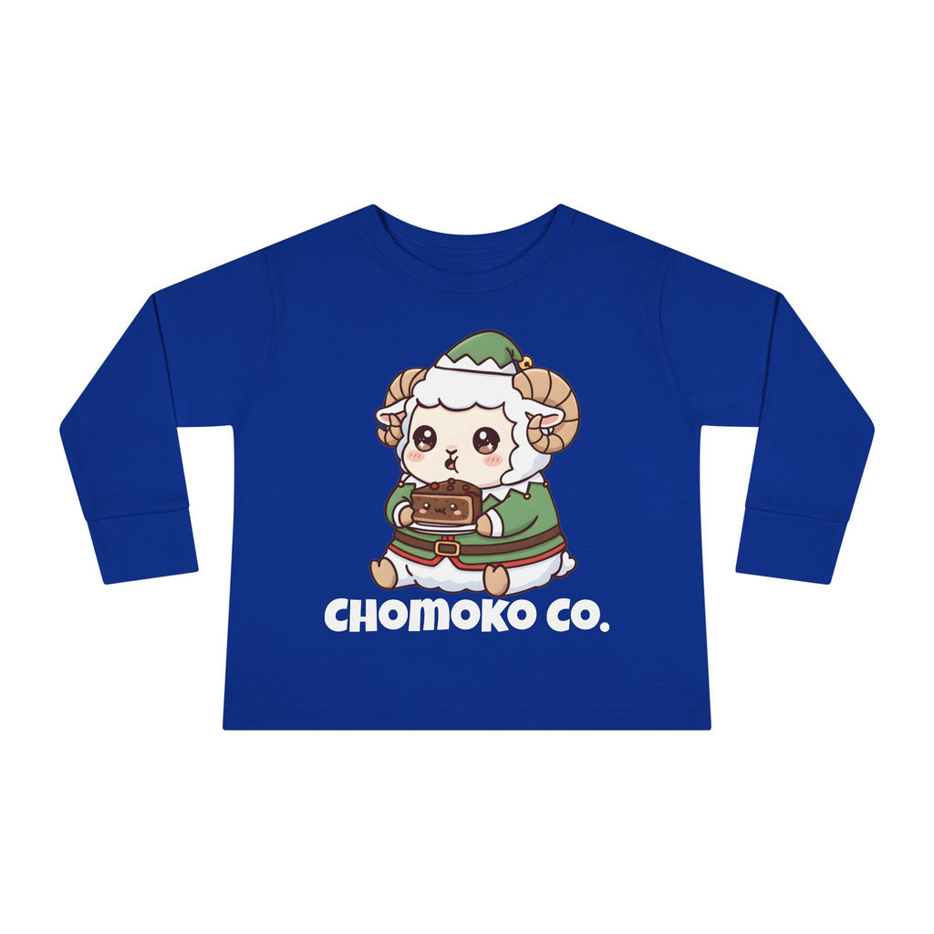 Bashi in an elf costume Toddler Long Sleeve Tee