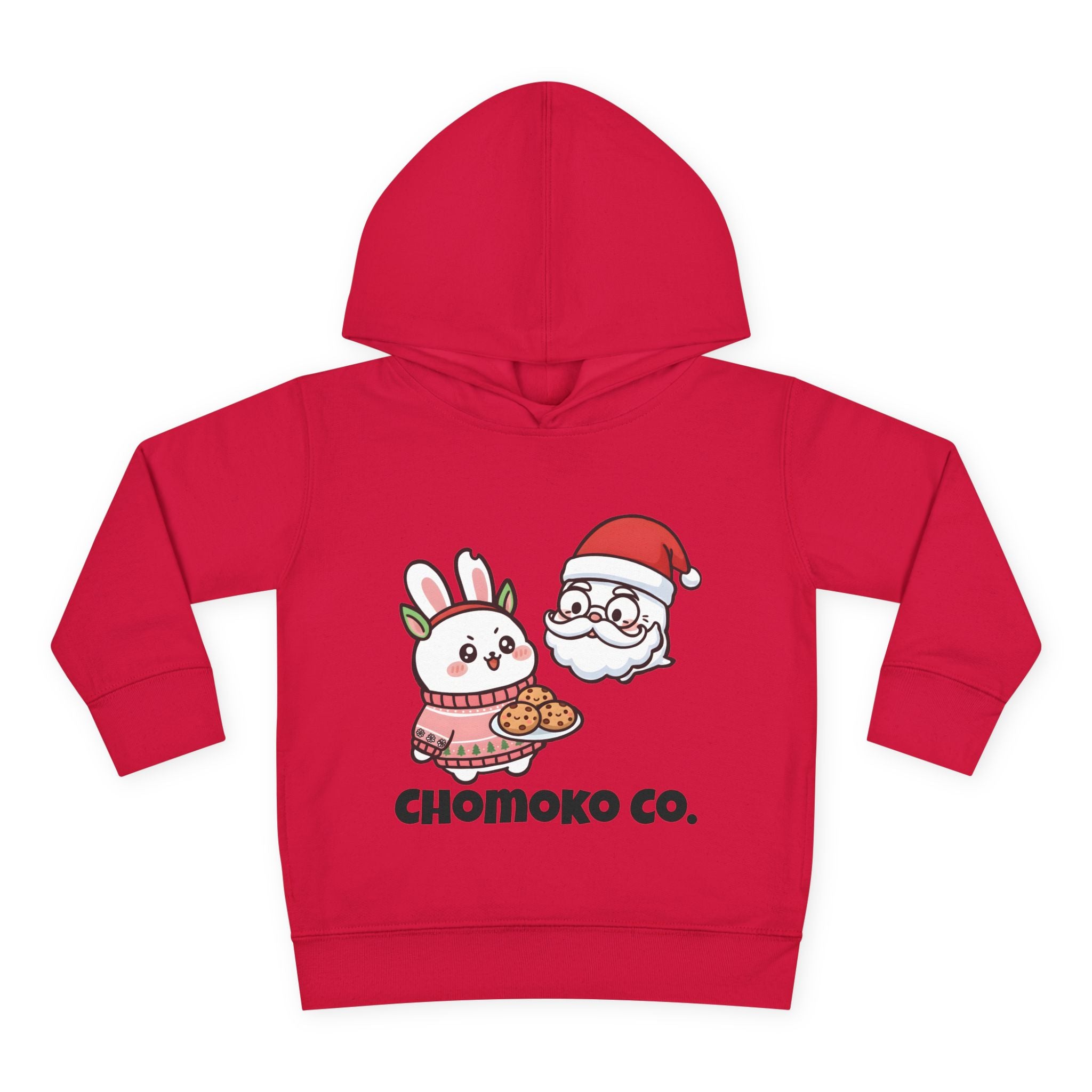 Chomoko and Santa Oji Toddler Pullover Fleece Hoodie
