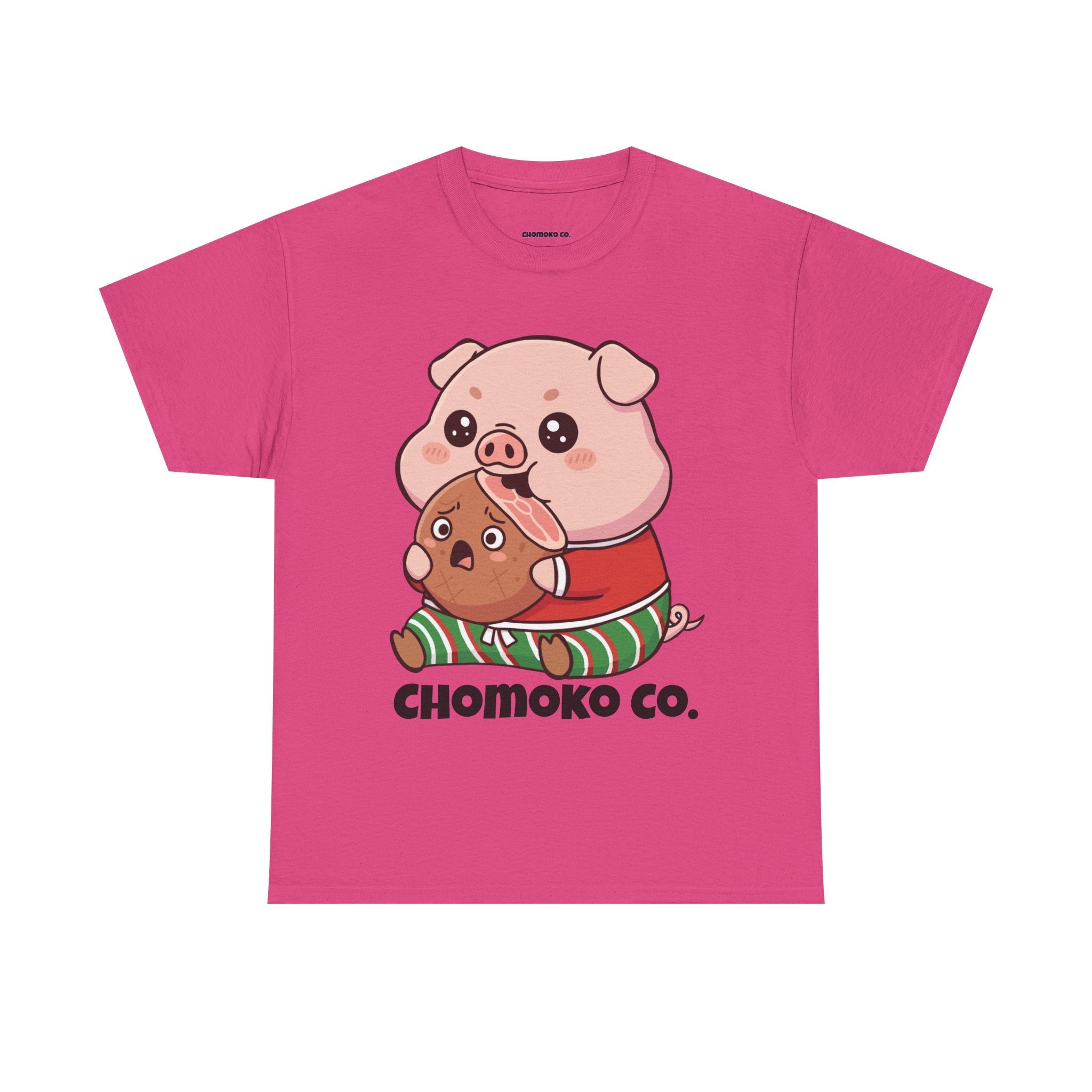 Okui in Christmas pajamas Sharing Tee | Christmas Cute Holiday Shirt