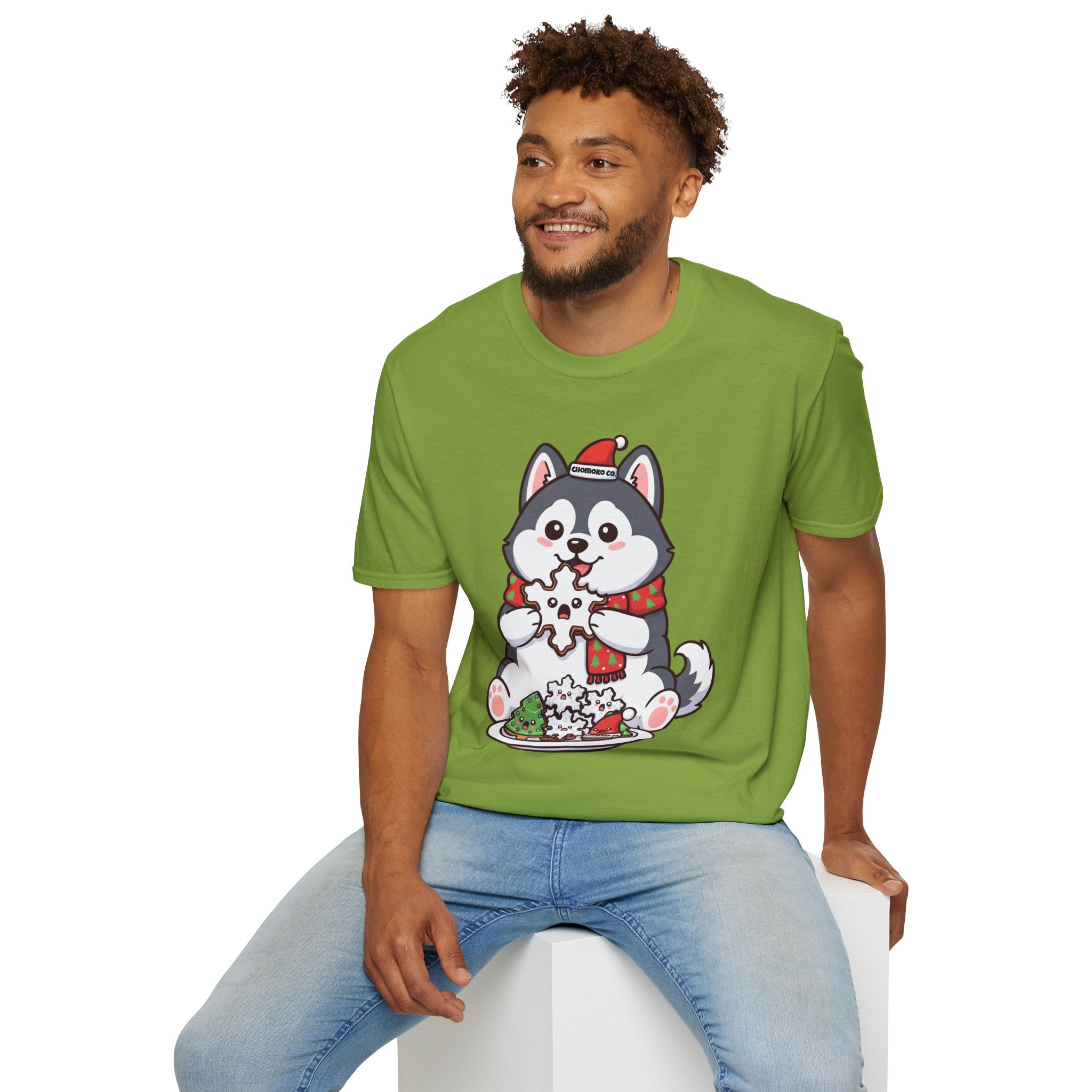 Koda eating Sugar cookies Unisex Softstyle T-Shirt