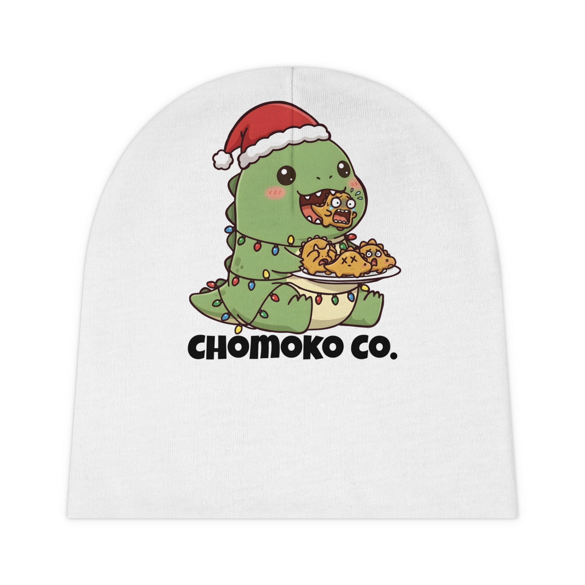 Tatsu with Christmas lights Baby Beanie