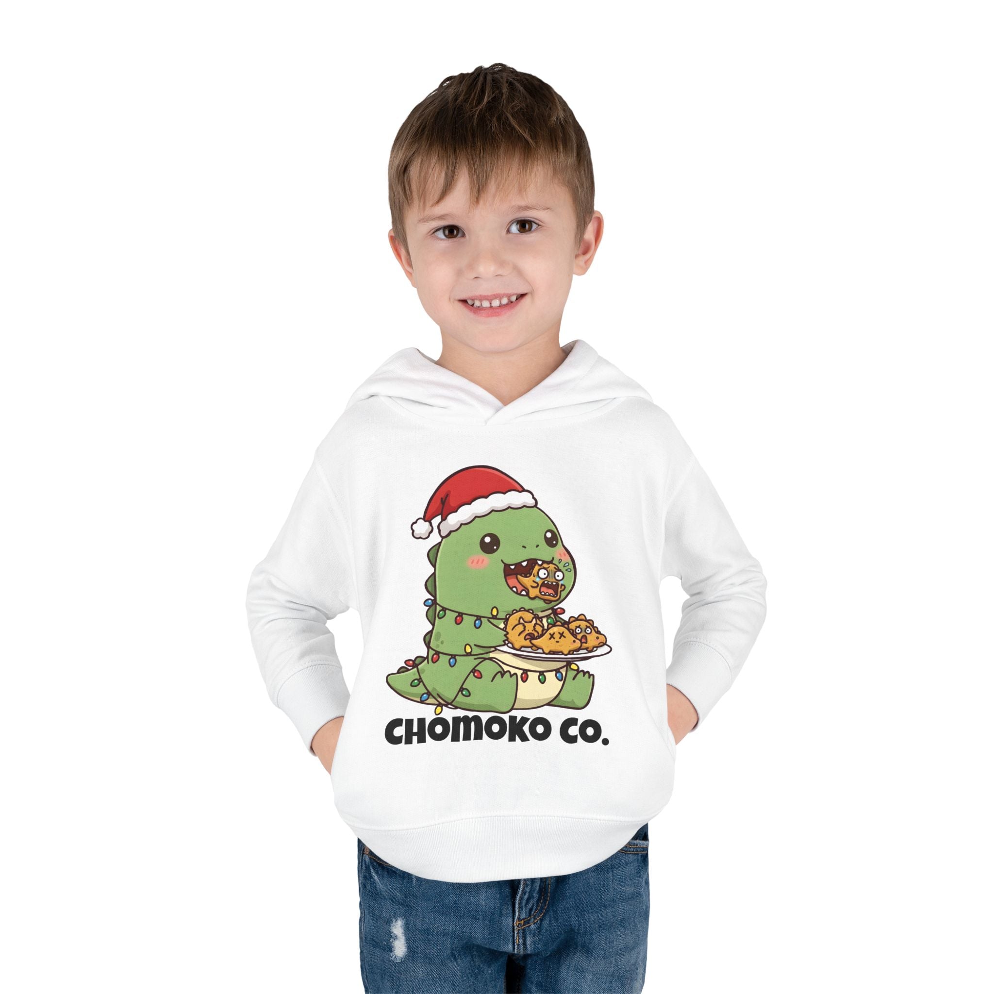 Tatsu with Christmas lights Toddler Pullover Fleece Hoodie