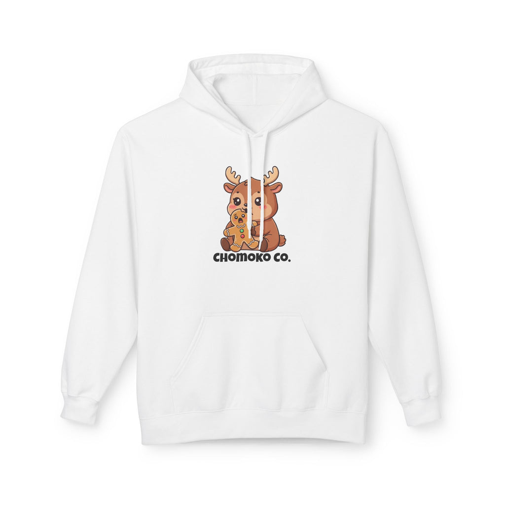 Haru eating a Gingerbread Man Unisex Midweight Softstyle Fleece Hoodie