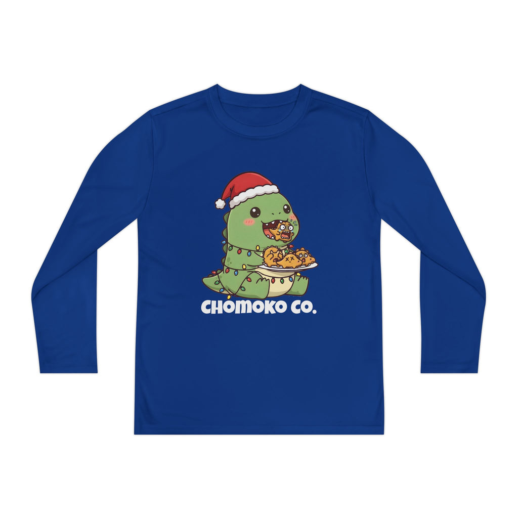 Tatsu with Christmas lights Youth Long Sleeve Competitor Tee