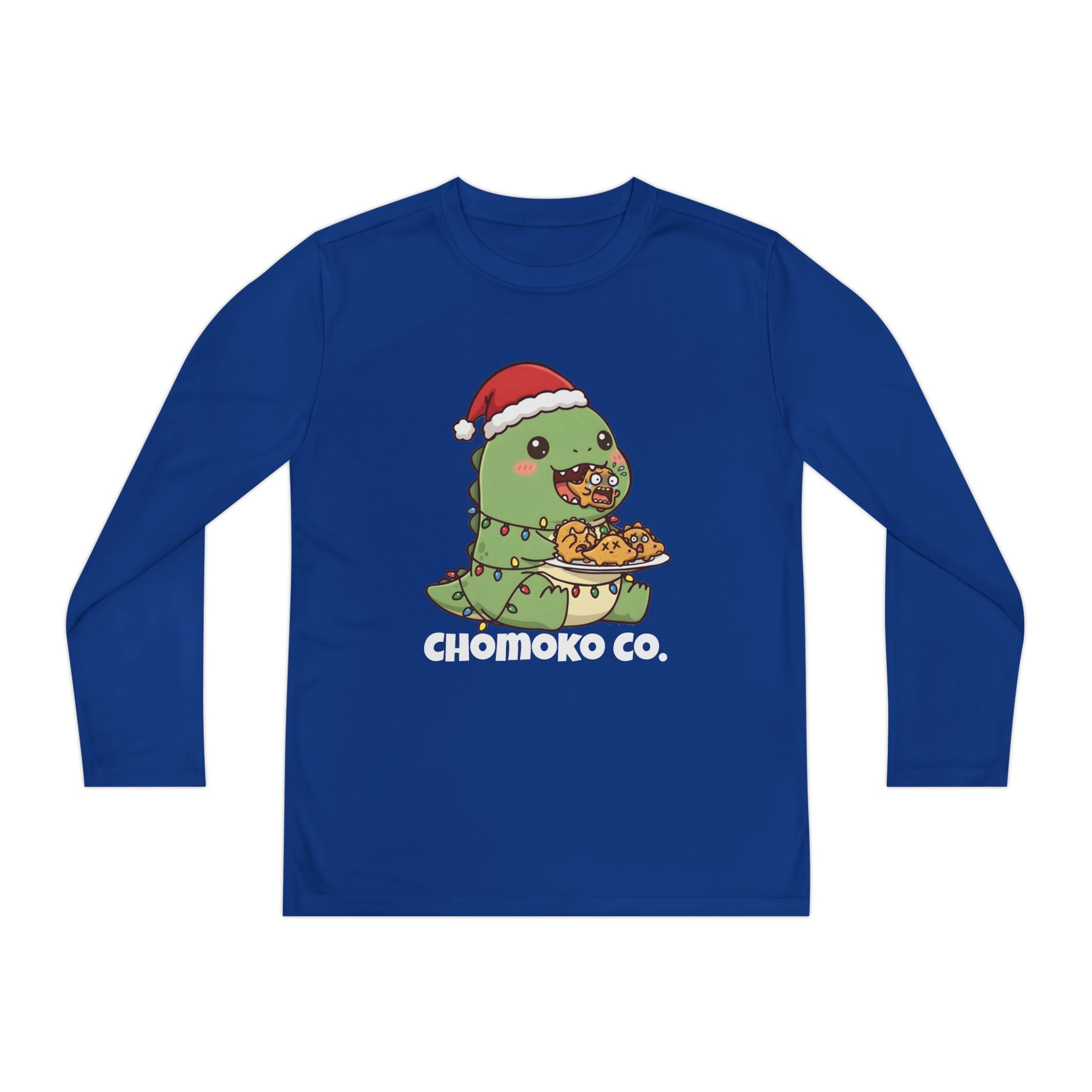 Tatsu with Christmas lights Youth Long Sleeve Competitor Tee