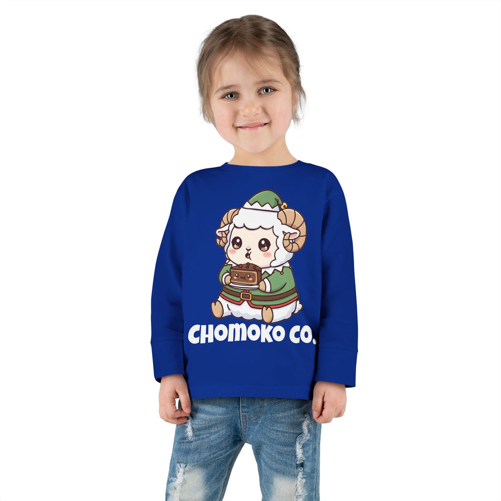 Bashi in an elf costume Toddler Long Sleeve Tee