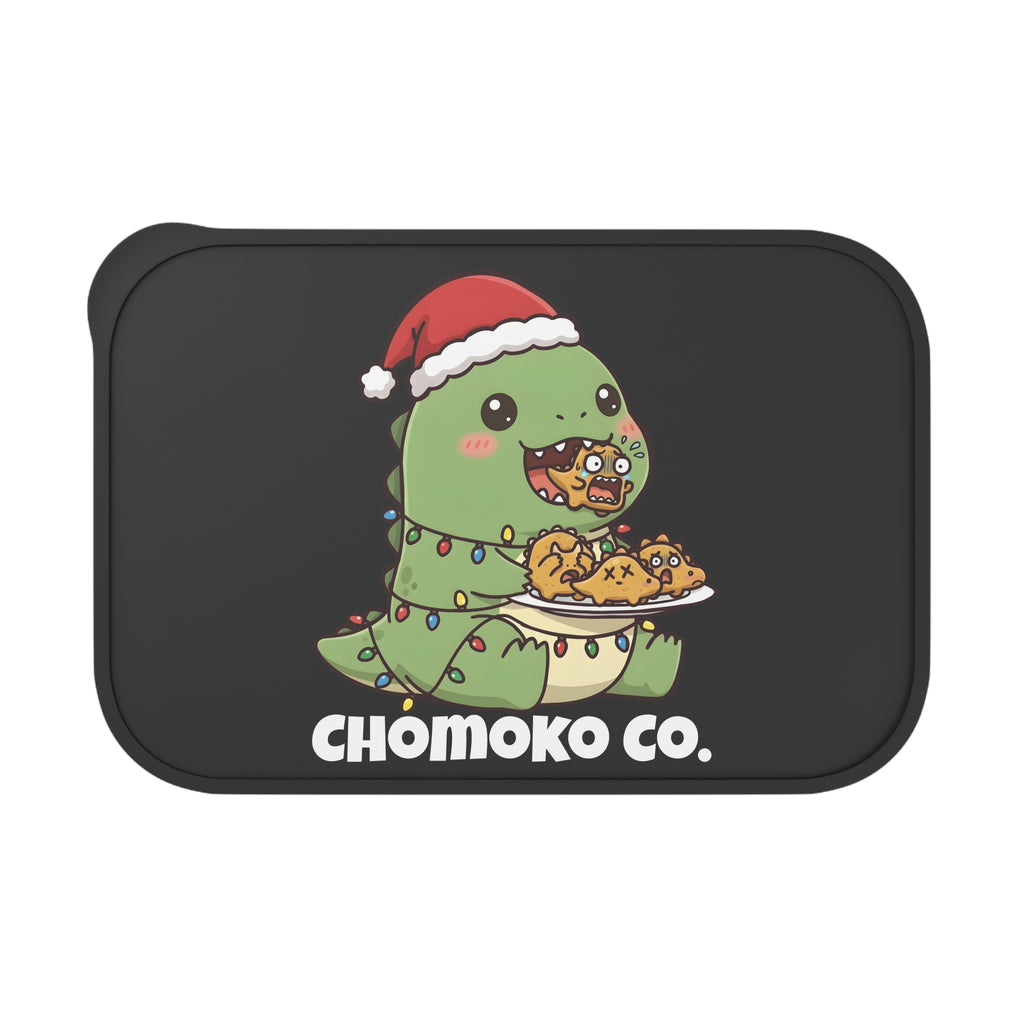 Tatsu with Christmas lights PLA Bento Box with Band and Utensils