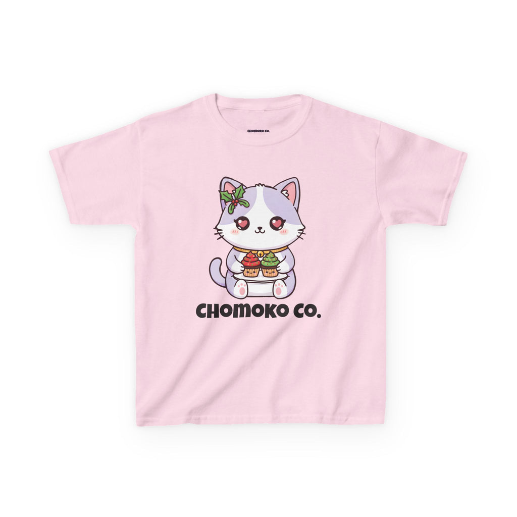 Nori with Christmas Cupcakes Kids Heavy Cotton™ Tee