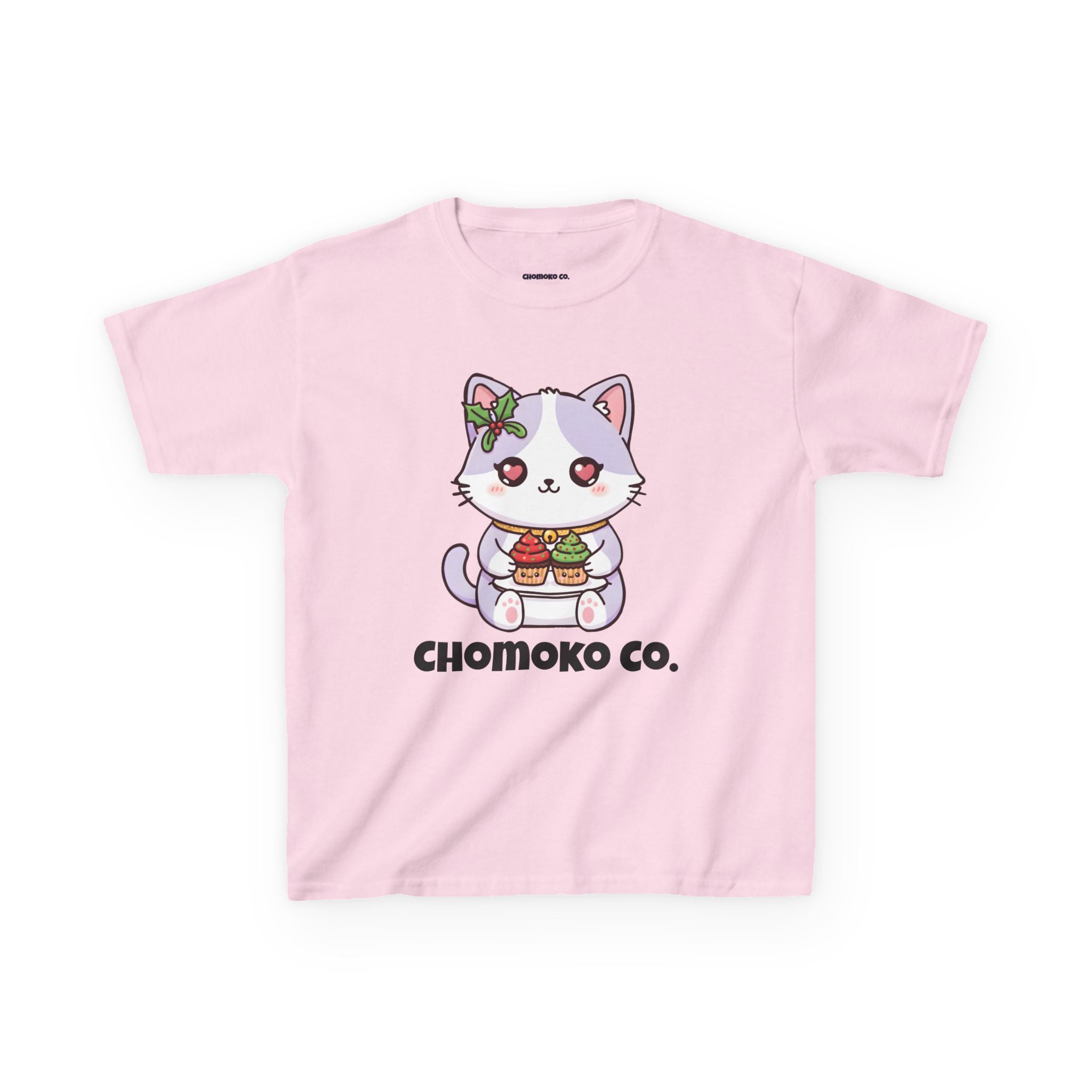 Nori with Christmas Cupcakes Kids Heavy Cotton™ Tee