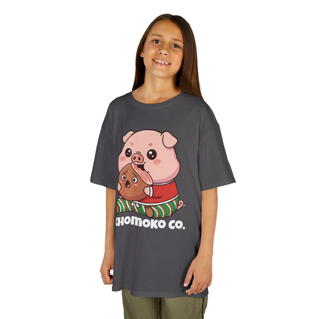 Okui in Christmas pajamas Kids Heavy Cotton™ Tee