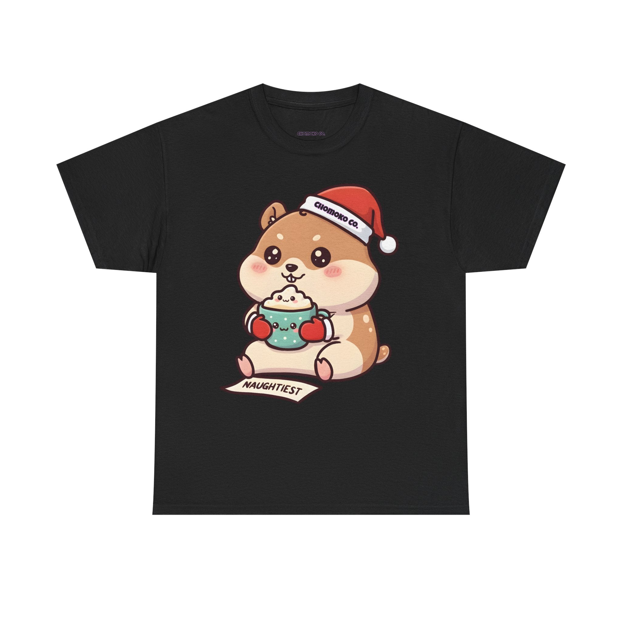 Atsu drinking Eggnog Sharing Tee | Christmas Cute Holiday Shirt