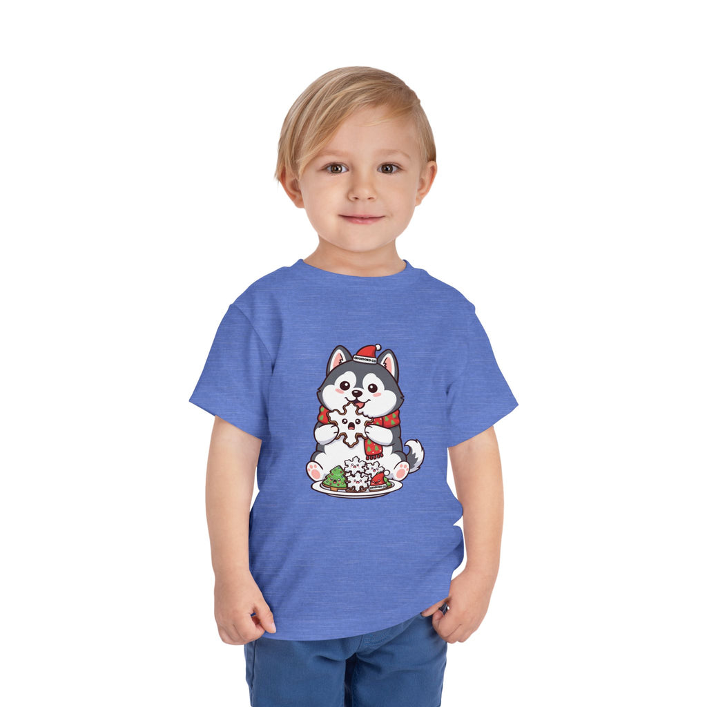 Koda eating Sugar cookies Toddler Short Sleeve Tee