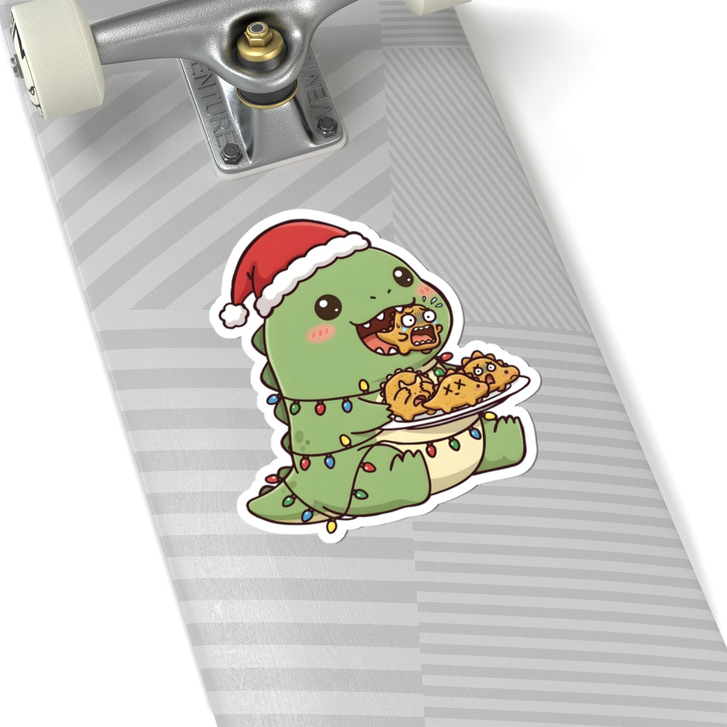Tatsu with Christmas lights Kiss-Cut Sticker