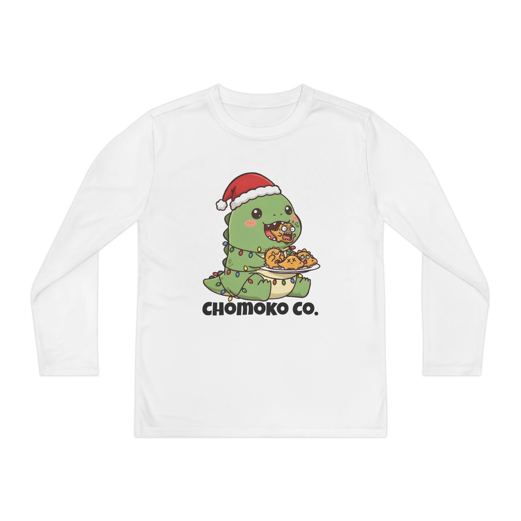 Tatsu with Christmas lights Youth Long Sleeve Competitor Tee