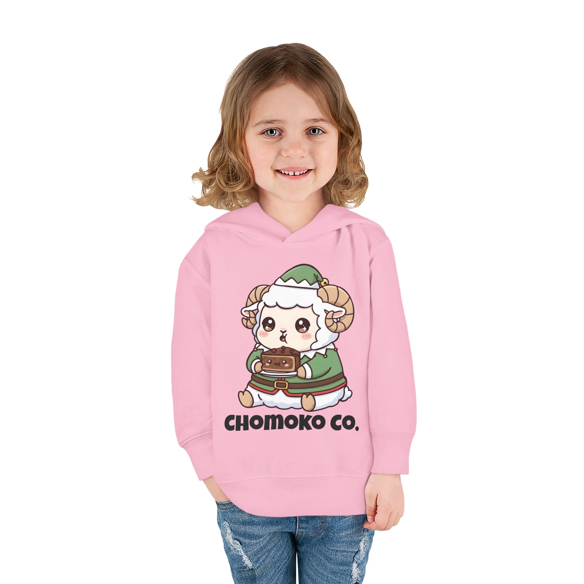 Bashi in an elf costume Toddler Pullover Fleece Hoodie