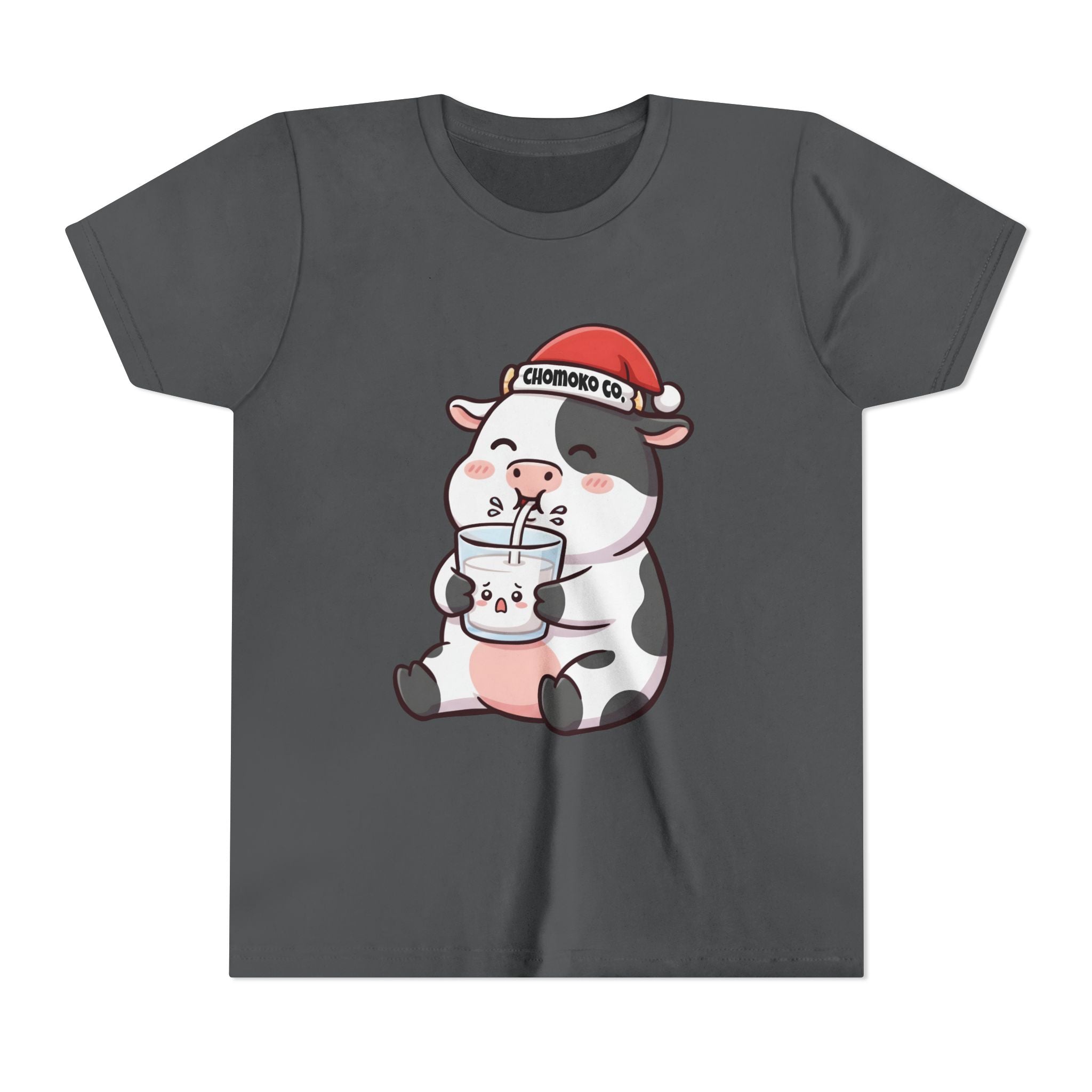 Kolby with Santa hat Youth Short Sleeve Tee
