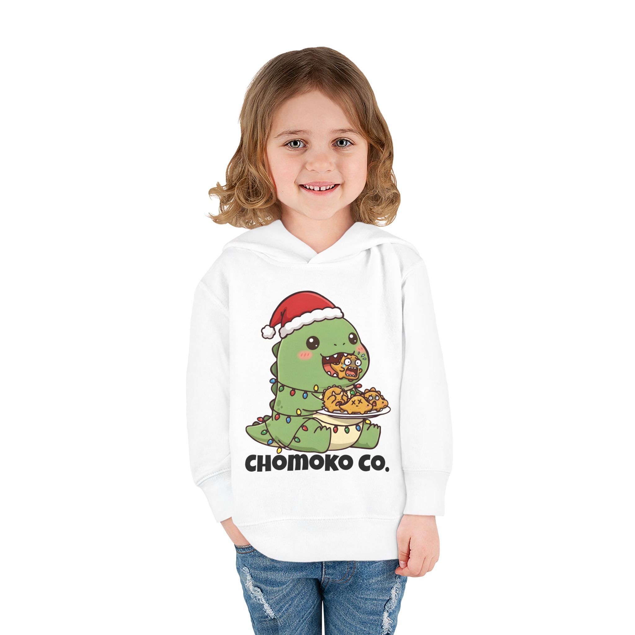 Tatsu with Christmas lights Toddler Pullover Fleece Hoodie