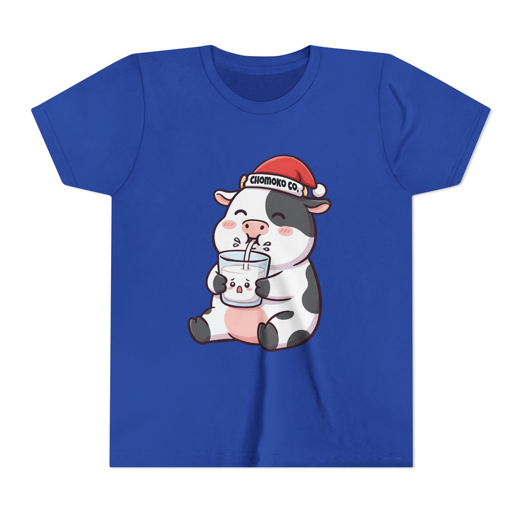 Kolby with Santa hat Youth Short Sleeve Tee