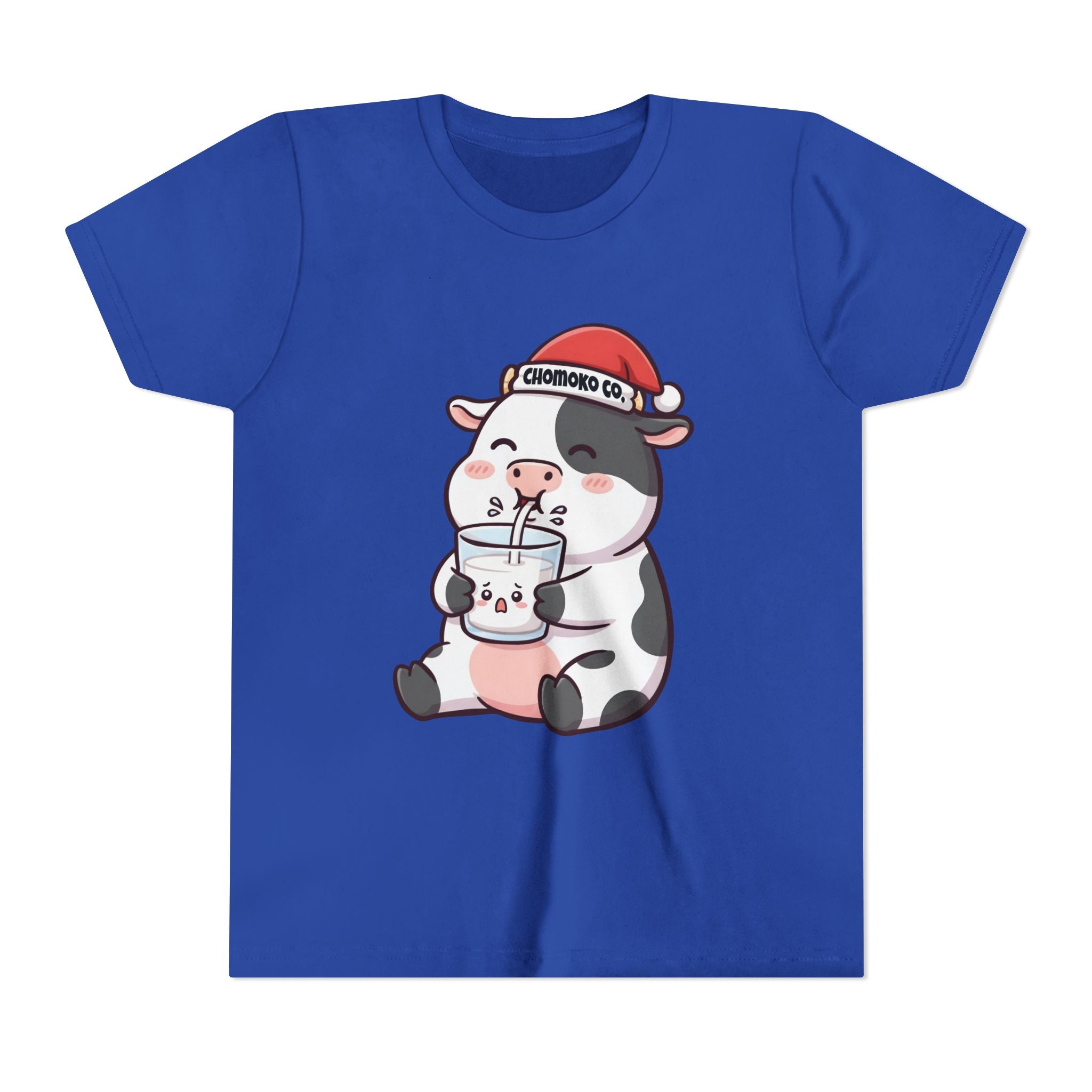 Kolby with Santa hat Youth Short Sleeve Tee