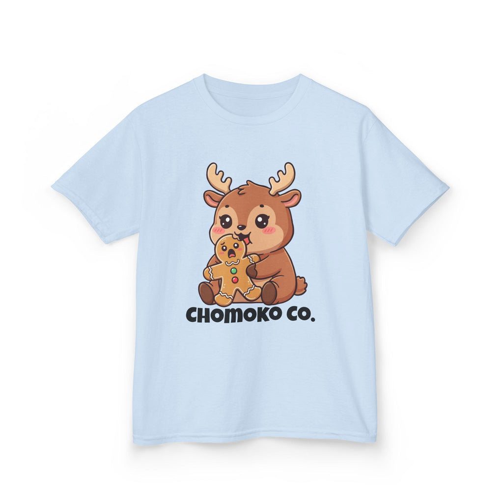 Haru eating a Gingerbread Man Kids Heavy Cotton™ Tee