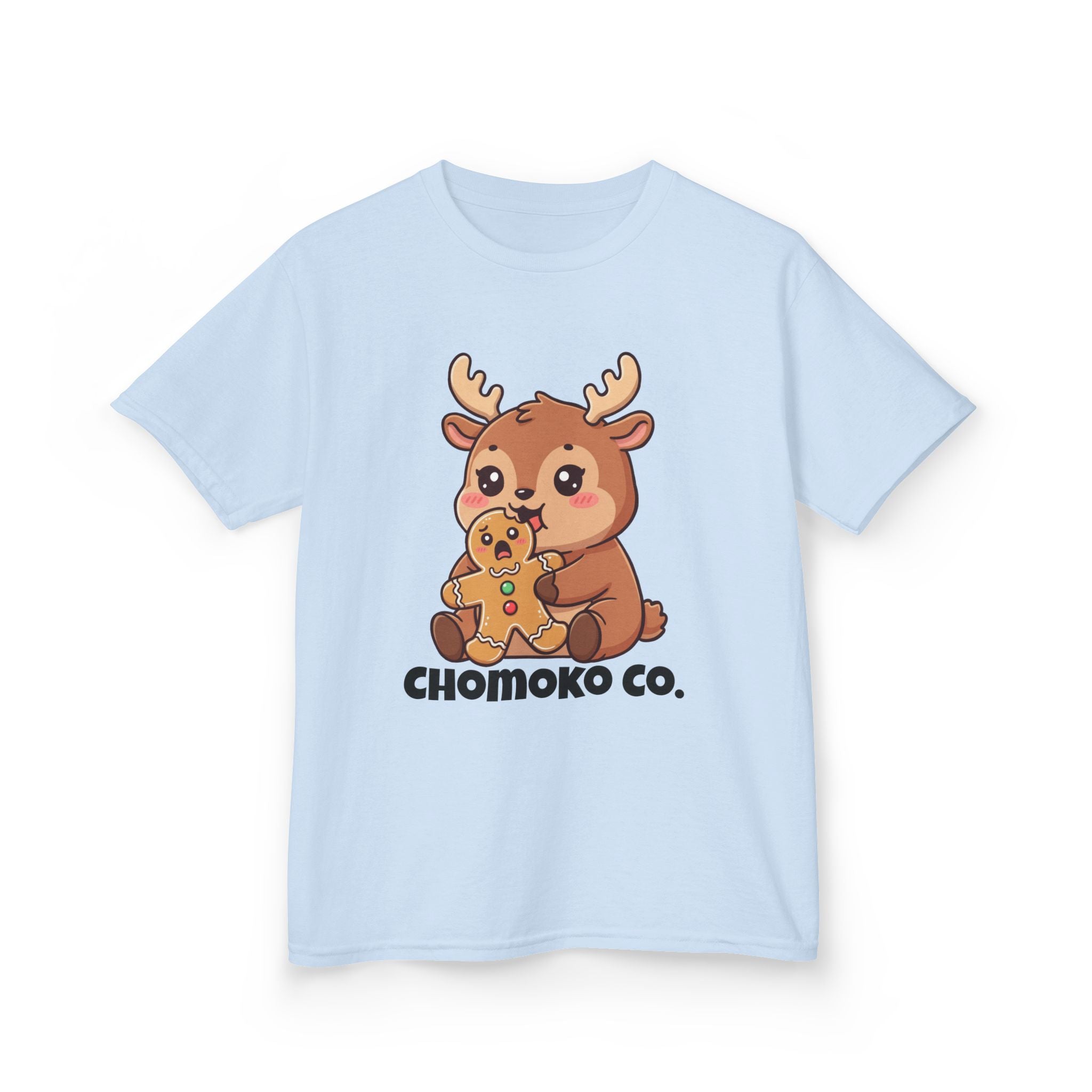 Haru eating a Gingerbread Man Kids Heavy Cotton™ Tee