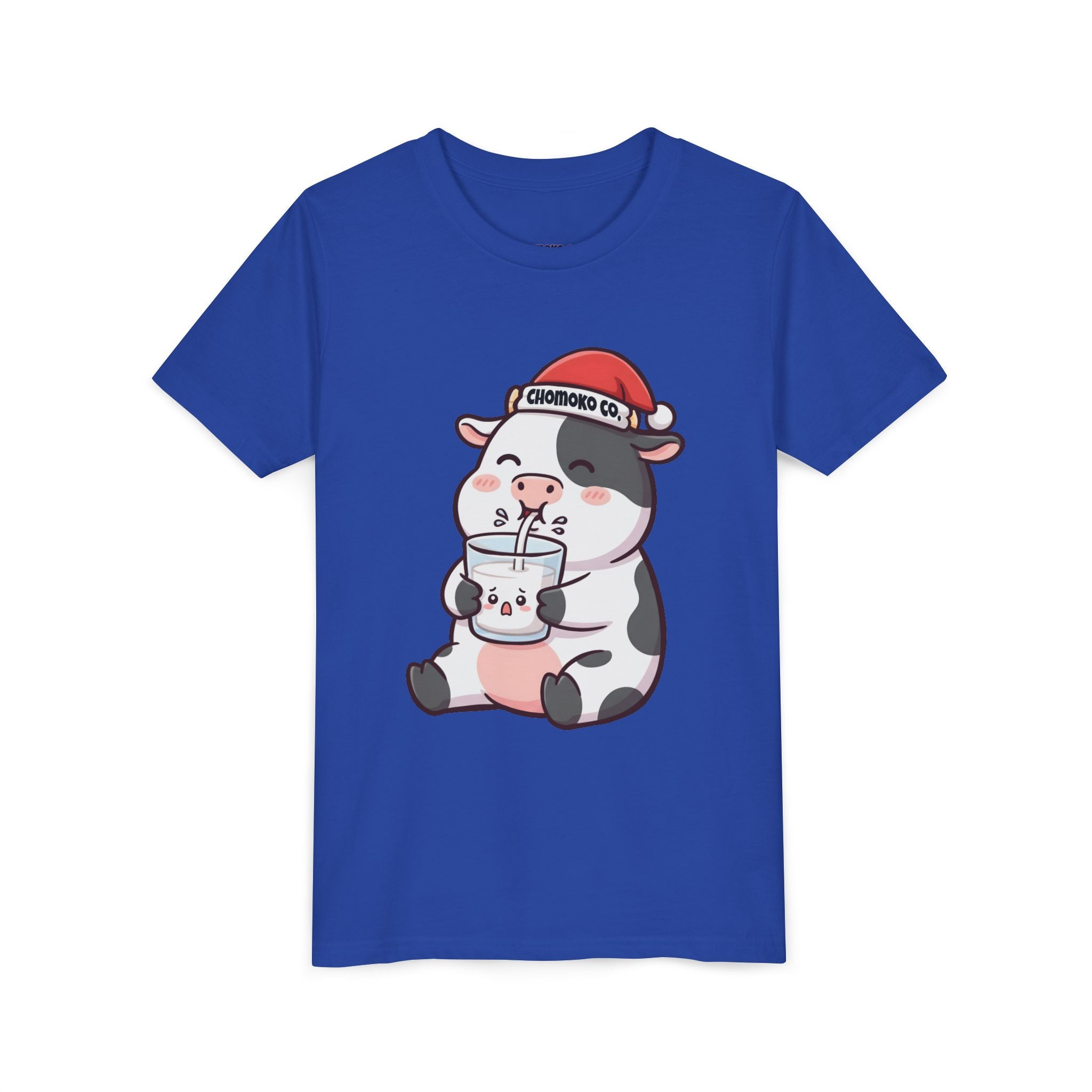 Kolby with Santa hat Youth Short Sleeve Tee
