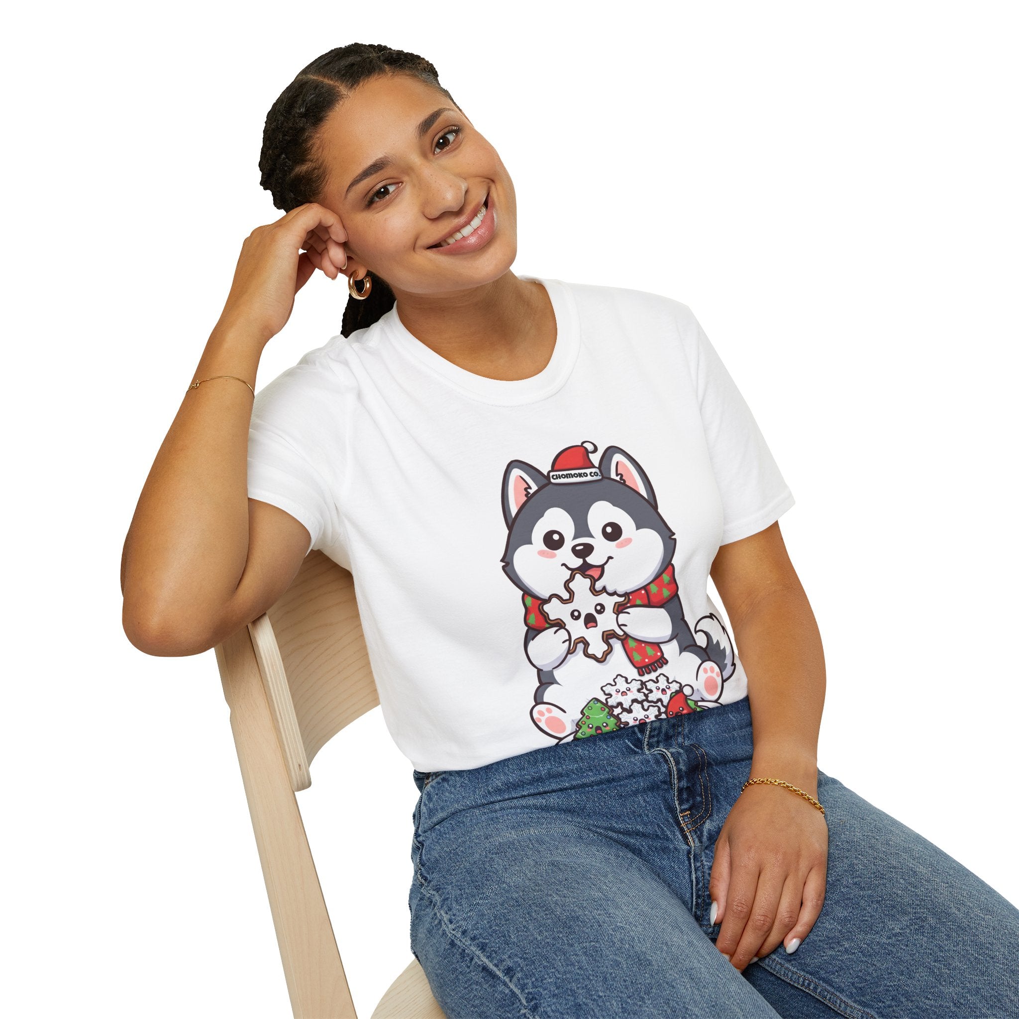 Koda eating Sugar cookies Unisex Softstyle T-Shirt