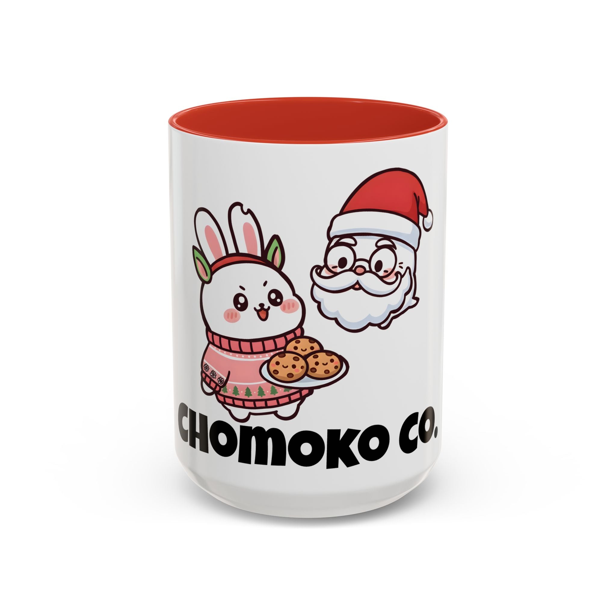 Chomoko and santa Oji Accent Coffee Mug (11, 15oz)