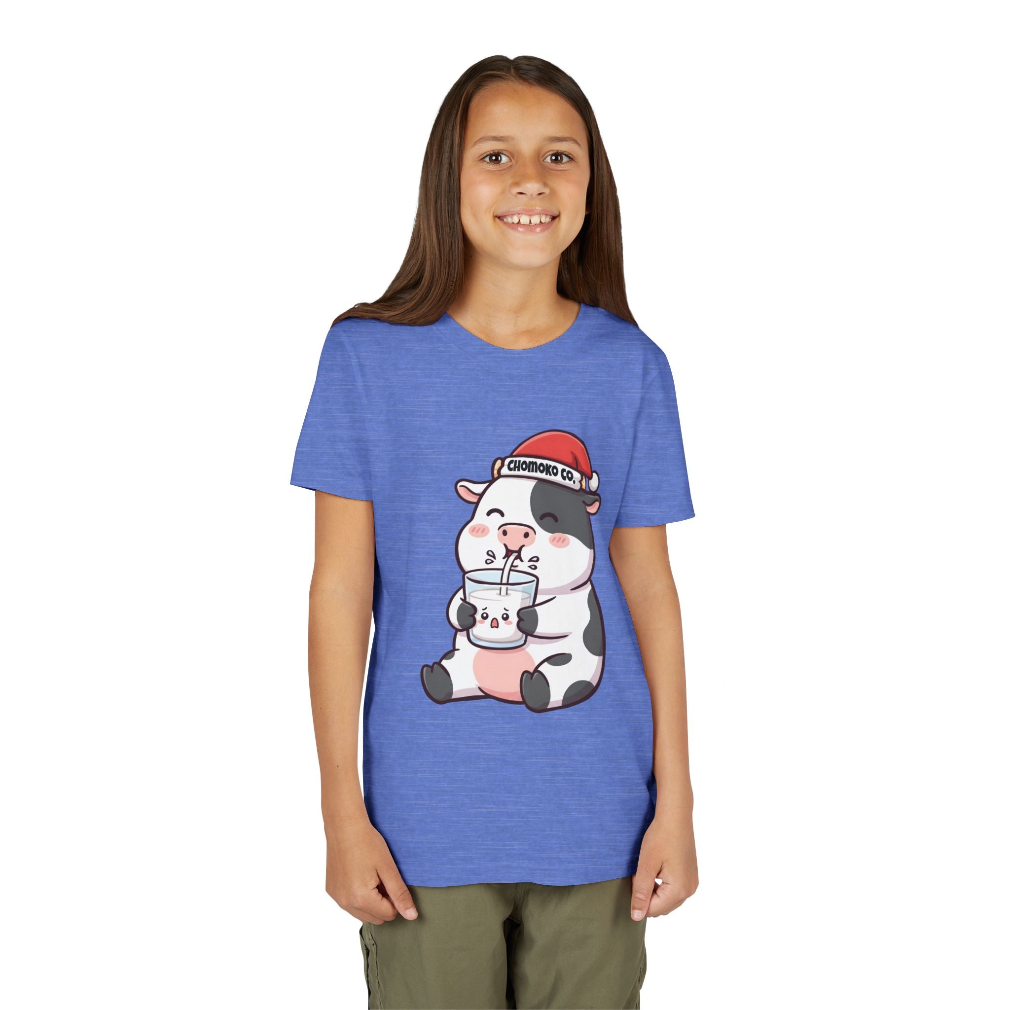 Kolby with Santa hat Youth Short Sleeve Tee